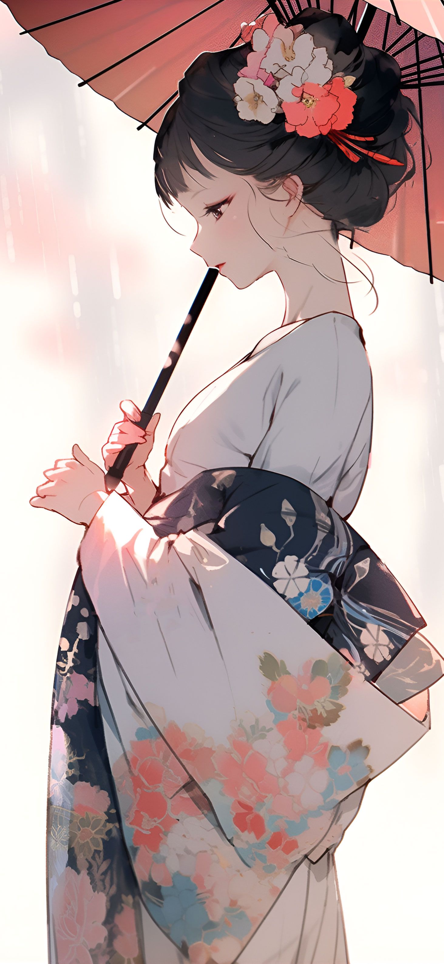 1463x3171 Beautiful Anime Woman Studio Ghibli