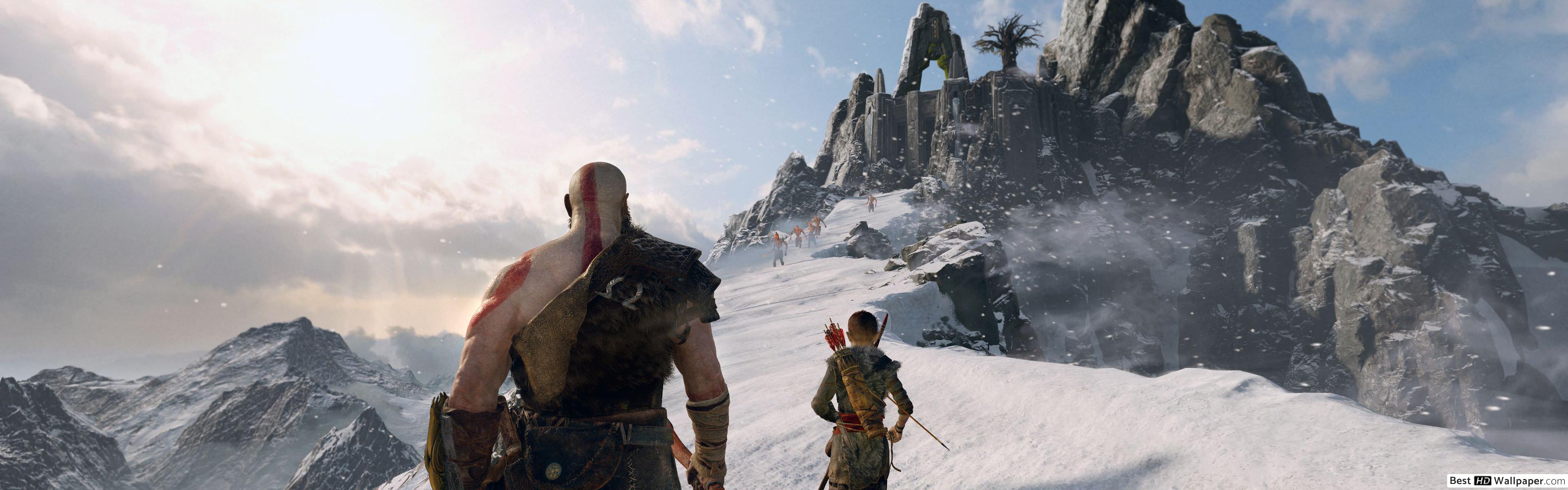 3840x1200 God Of War Wallpaper Dual