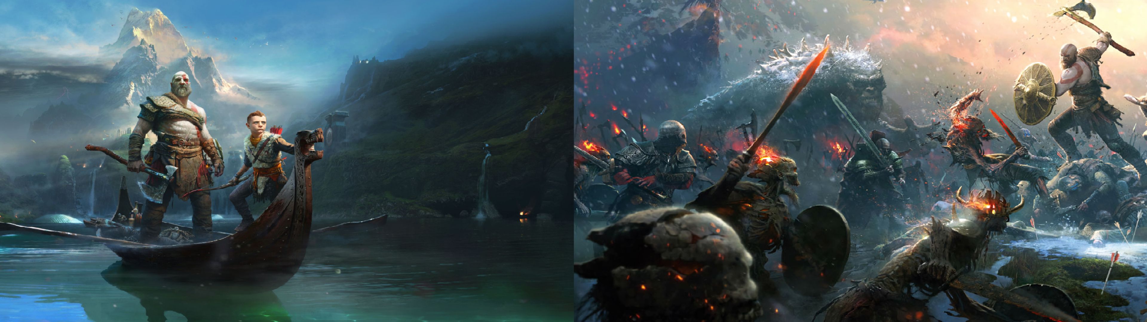 God of War Dual Monitor Wallpapers - Top Free God of War Dual Monitor
