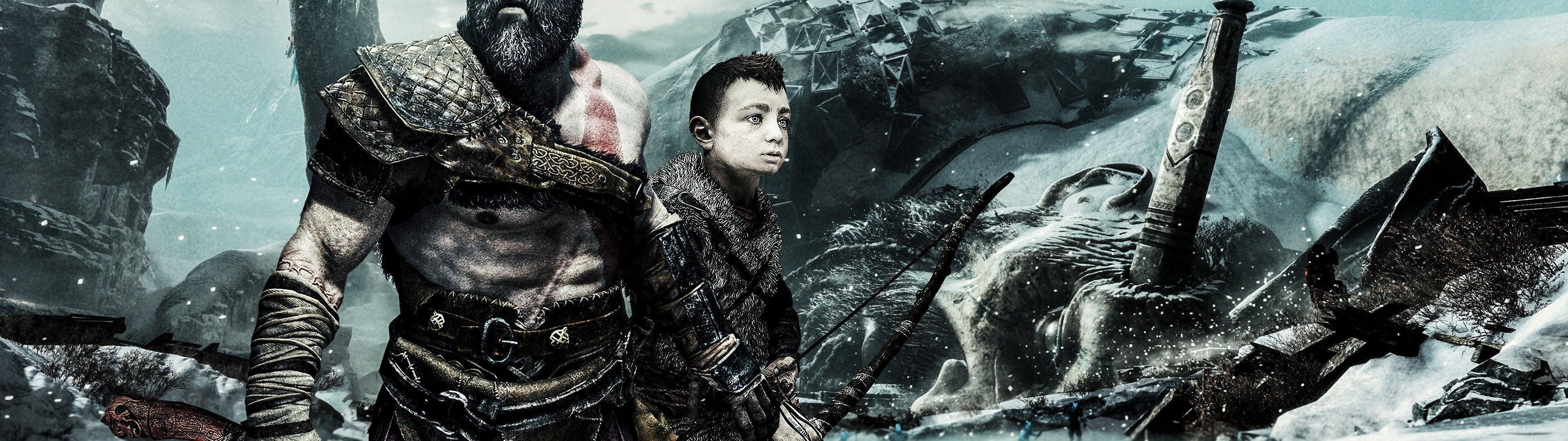 3840x1080 God Of War, Kratos God Of War