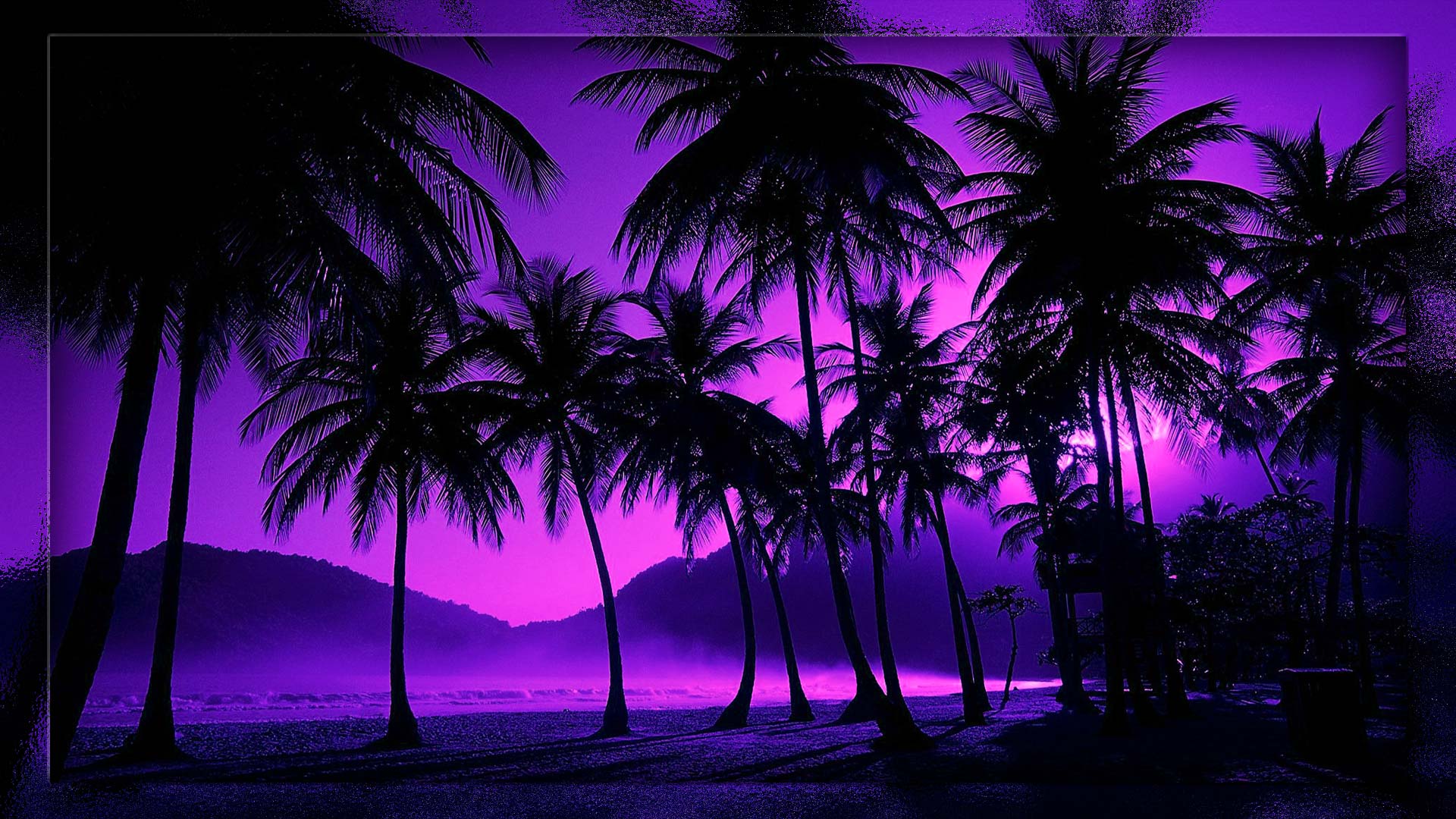 1920x1080 Beach at night wallpaper Gallery