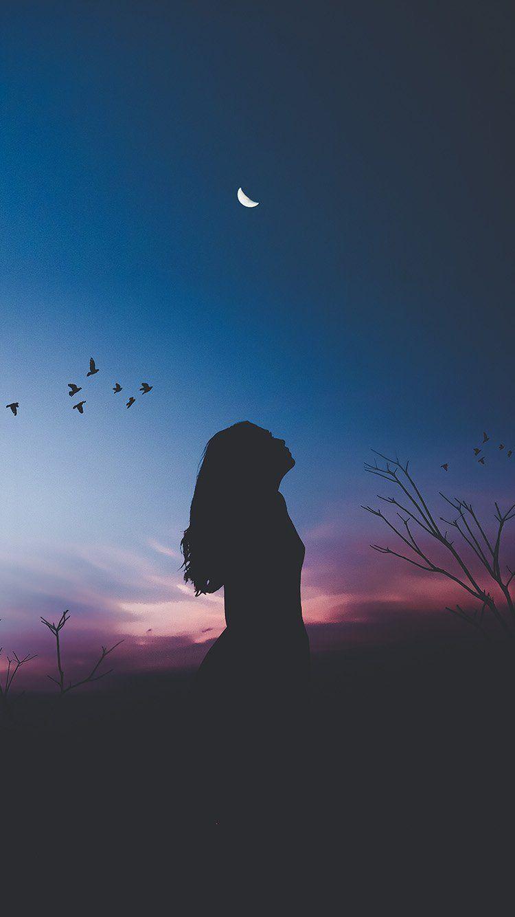 750x1334 iPhone wallpaper. night sky dark