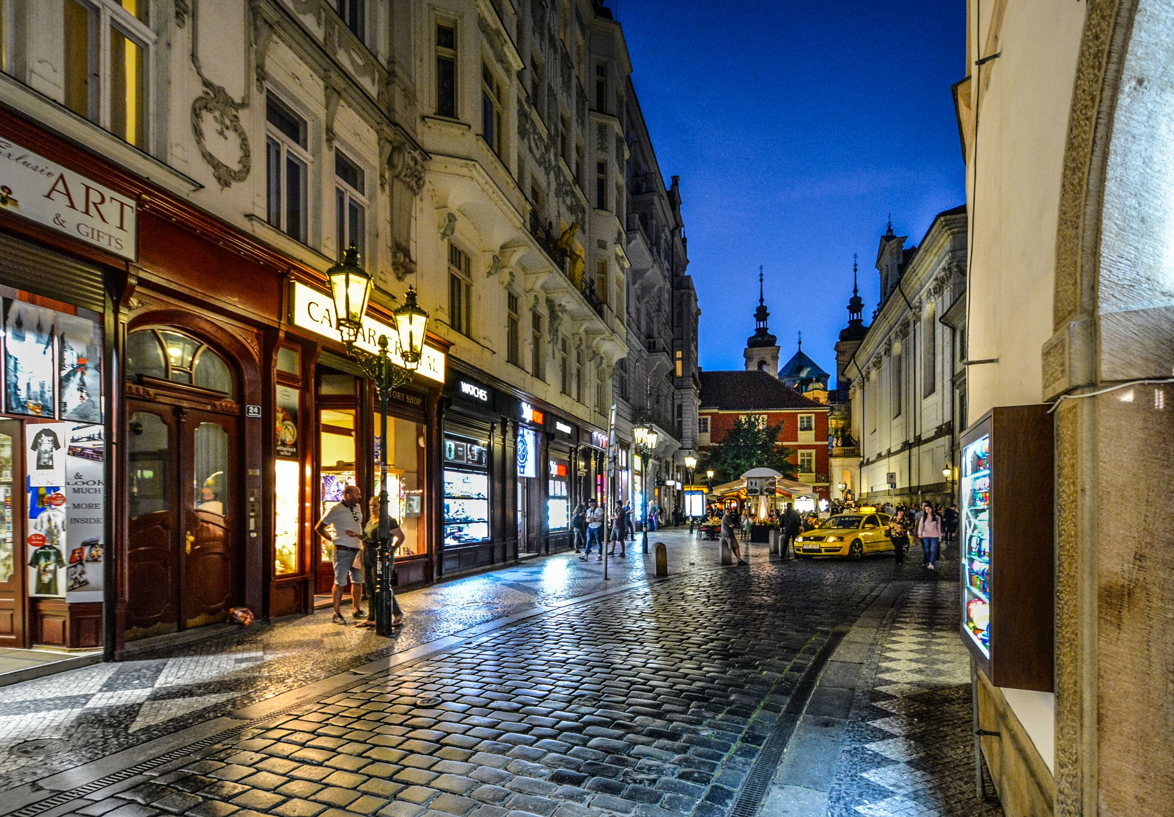 3840x2673 city, czech, european, evening, night, old, prague