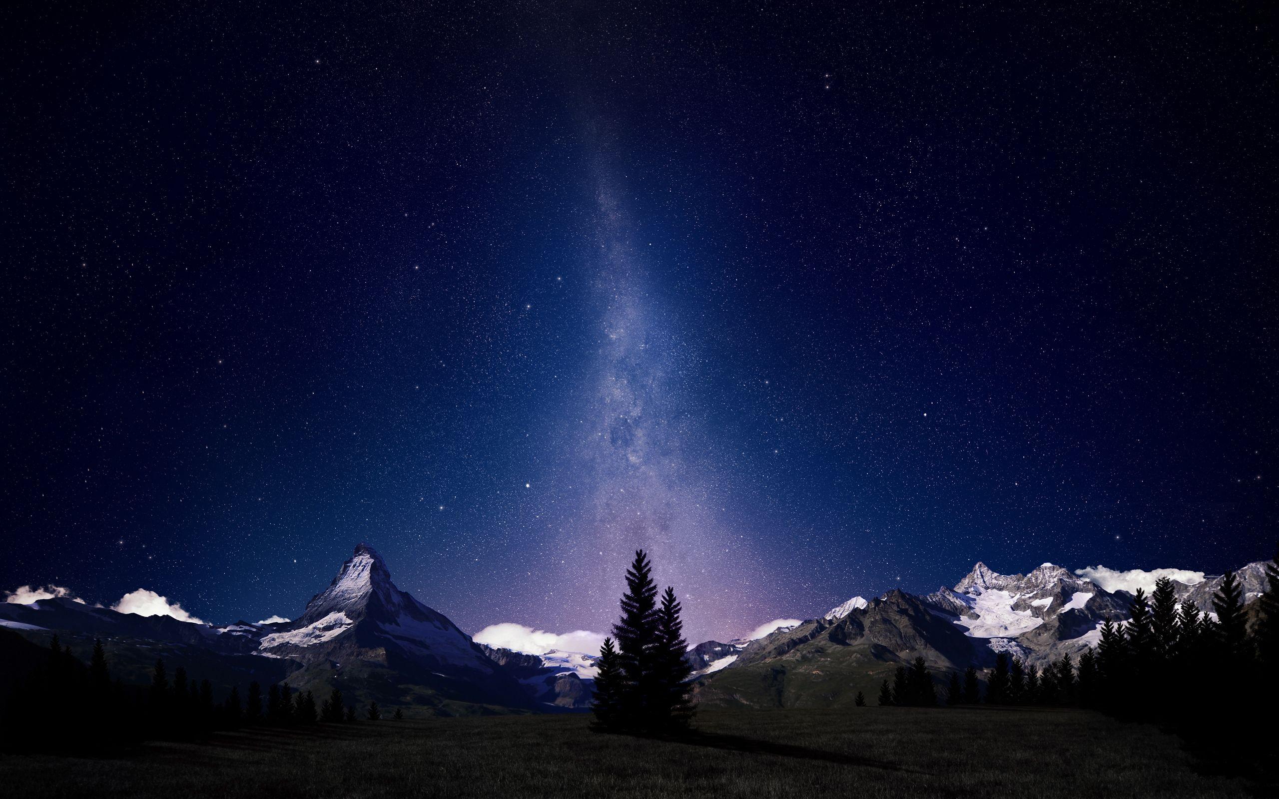 2560x1600 Night Sky Wallpaper HD