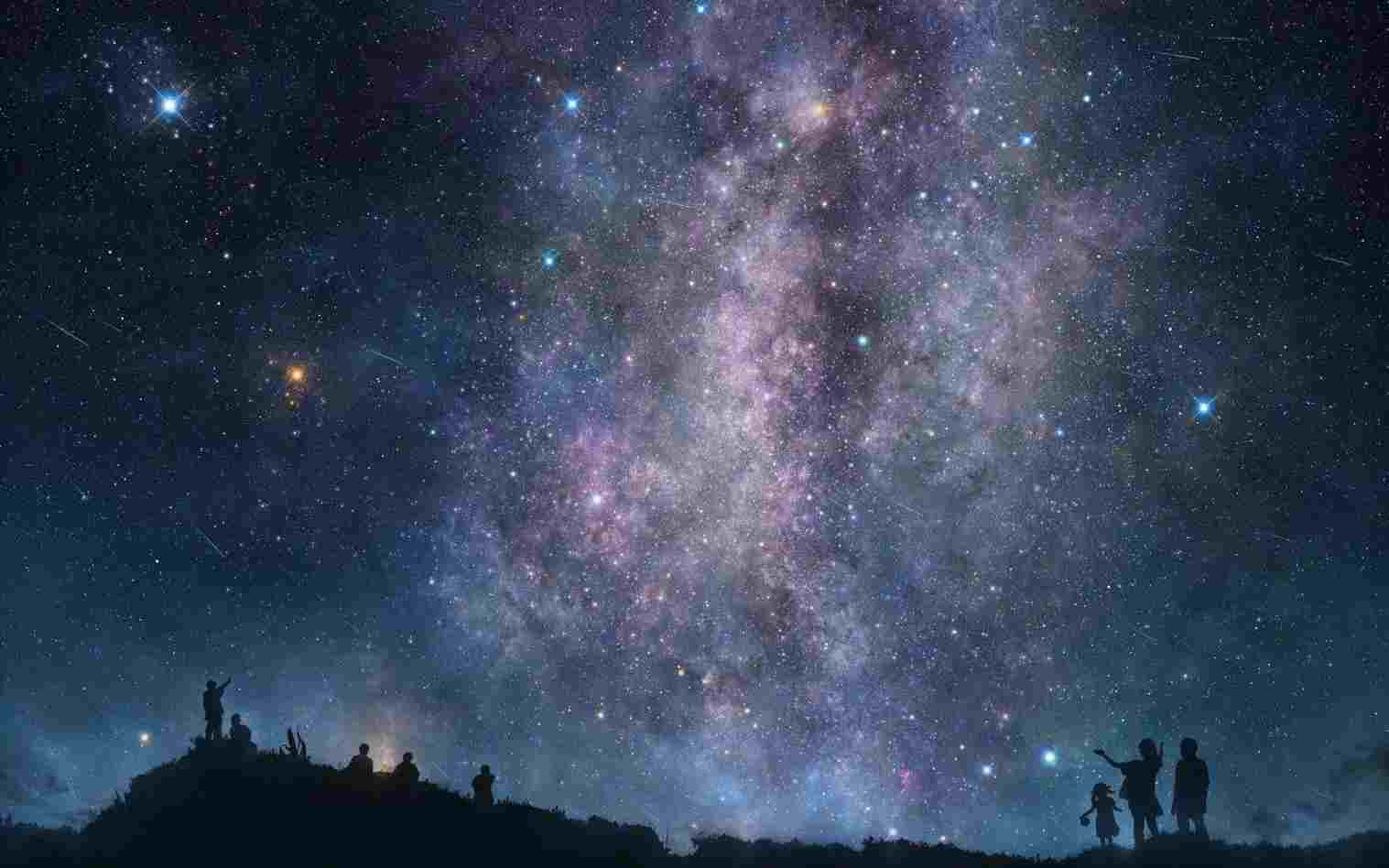 1517x948 Sky Night Sky Drawing sky stars wallpaper wallpaper