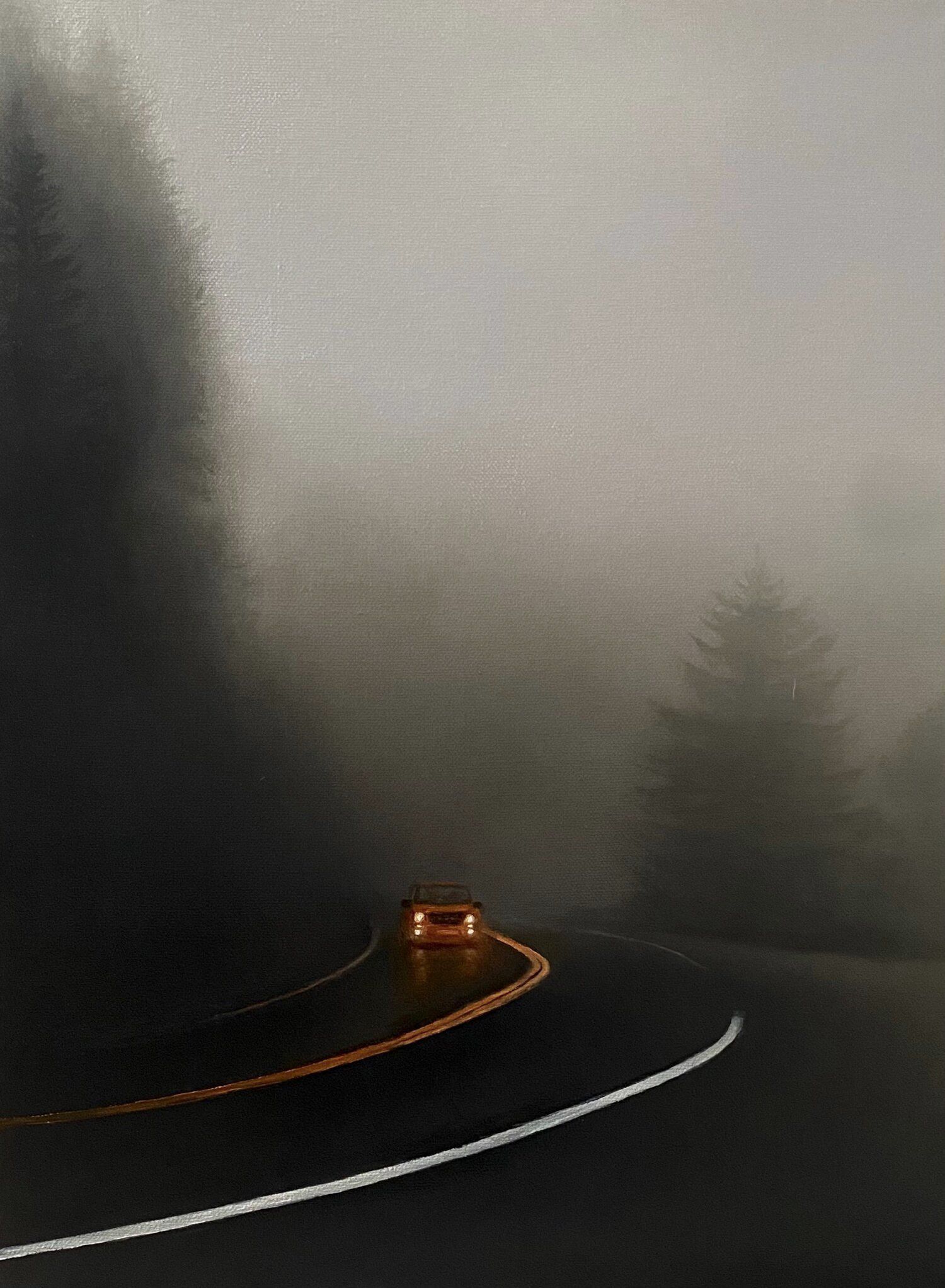 1500x2045 My oil painting of a foggy road