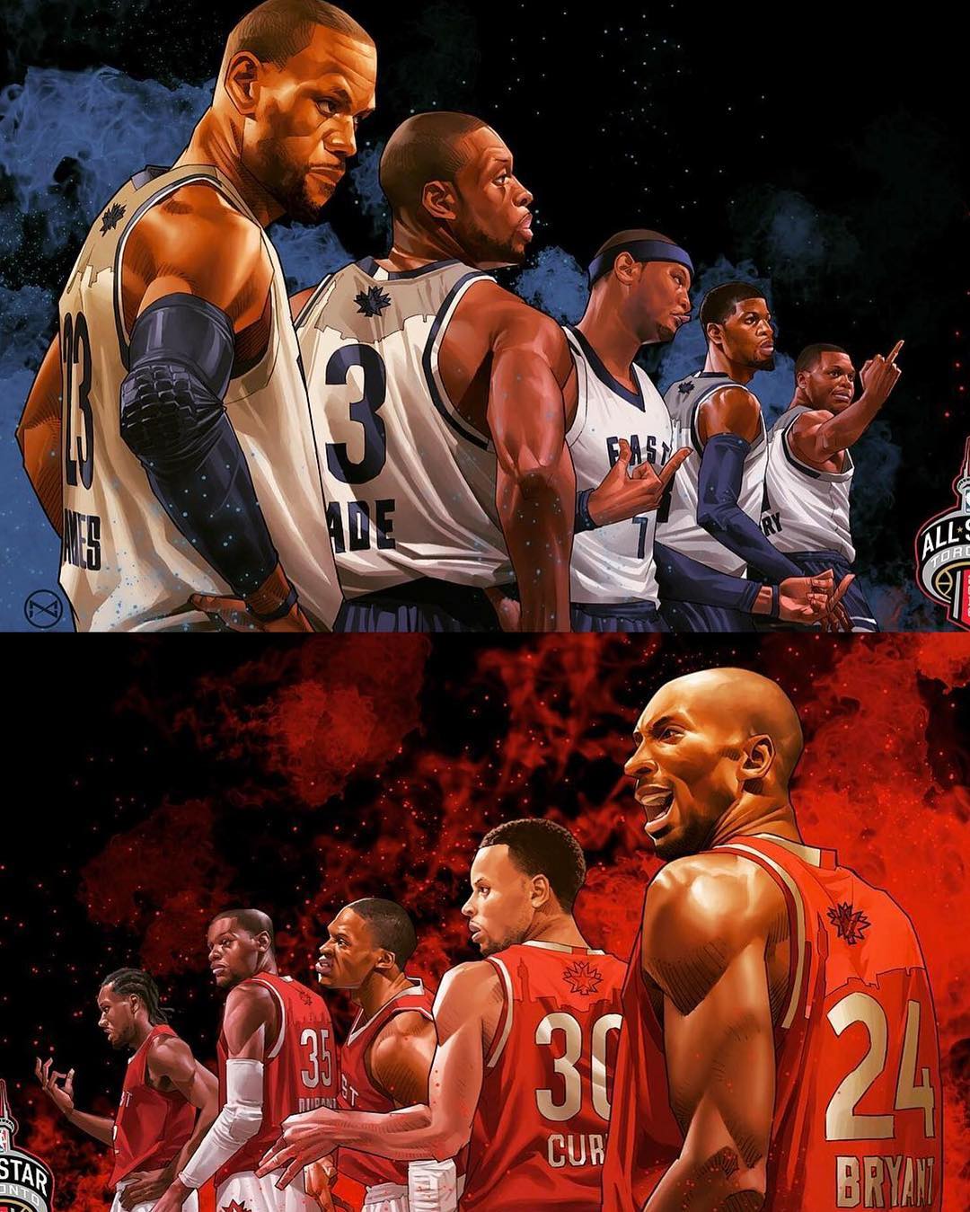 1080x1349 East Or West Tonight Art By Hyper Three Consciousbasketball