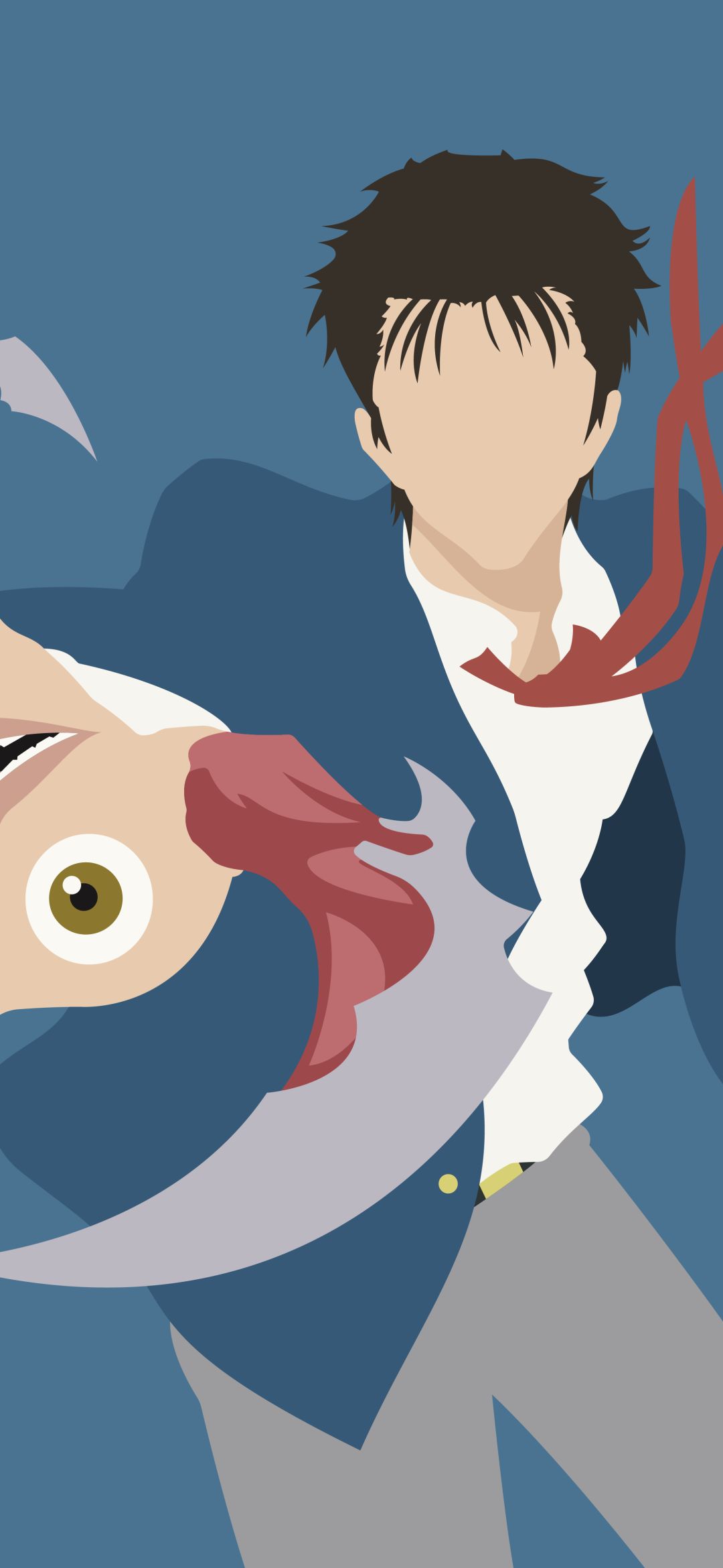 1080x2340 Mobile wallpaper: Anime, Parasyte