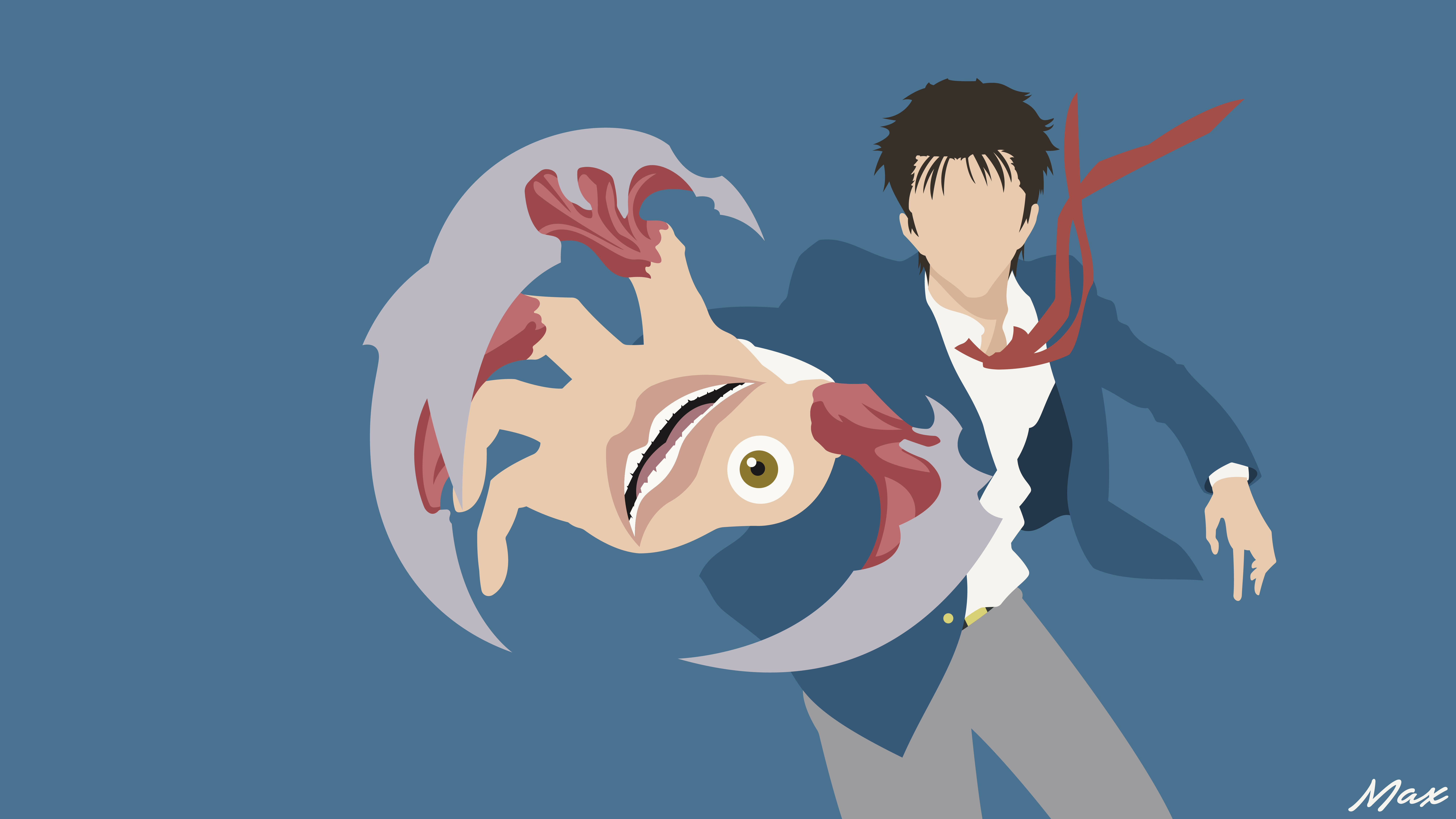 8000x4500 Shinichi Izumi, Migi Parasyte -the