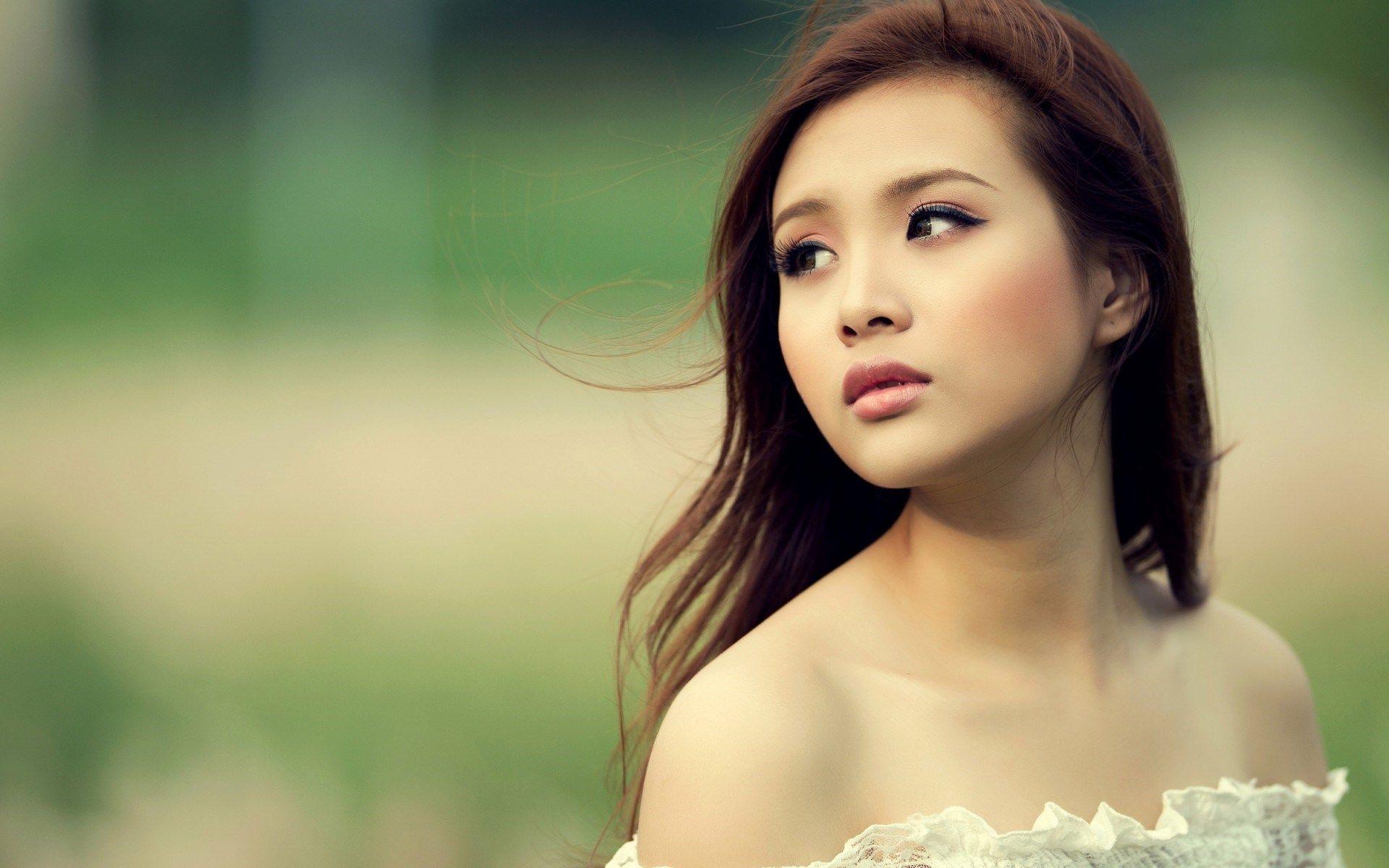 1920x1200 Girl Asian Portrait HD Wallpaper. Girl pose
