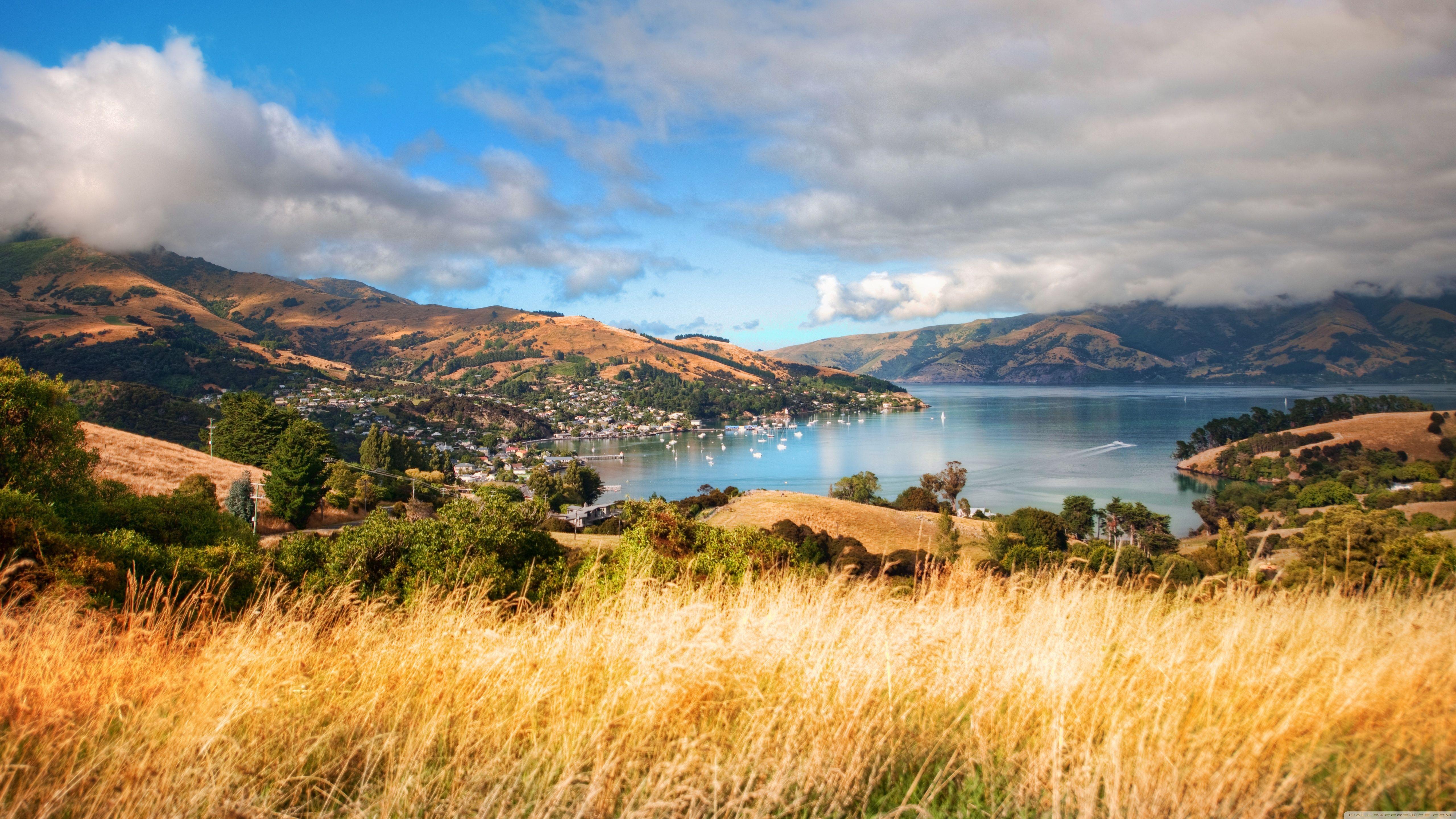 5120x2880 Akaroa, New Zealand ❤ 4K HD Desktop Wallpaper for 4K Ultra HD TV