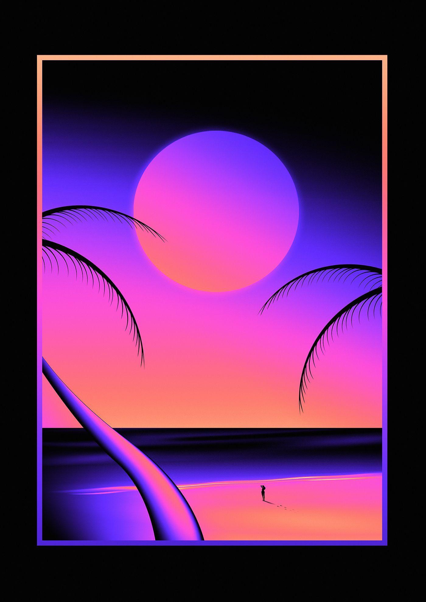 1400x1980 80s Neon Background (image in Collection)