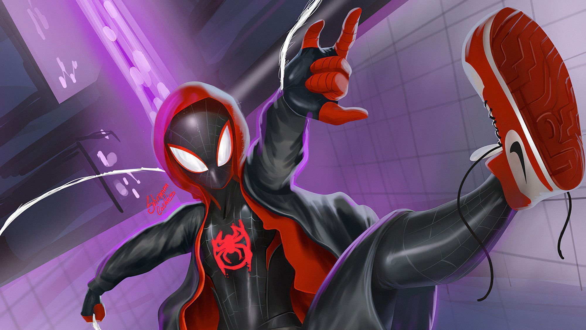 2000x1125 Movie Spider Man: Into The Spider Verse