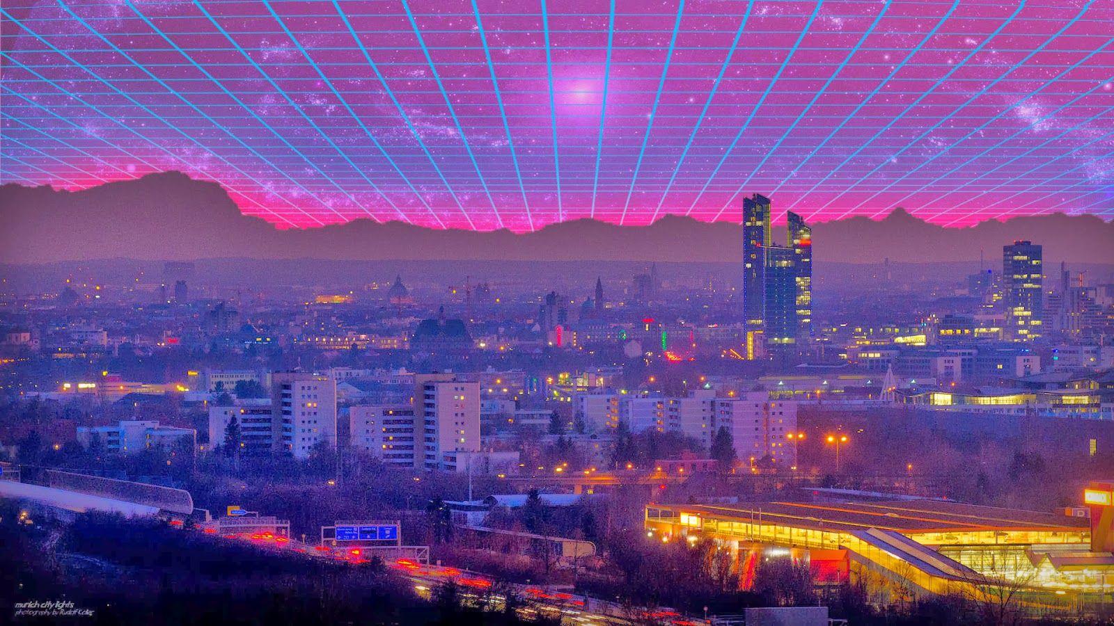 1600x900 Neon 80's Wallpaper
