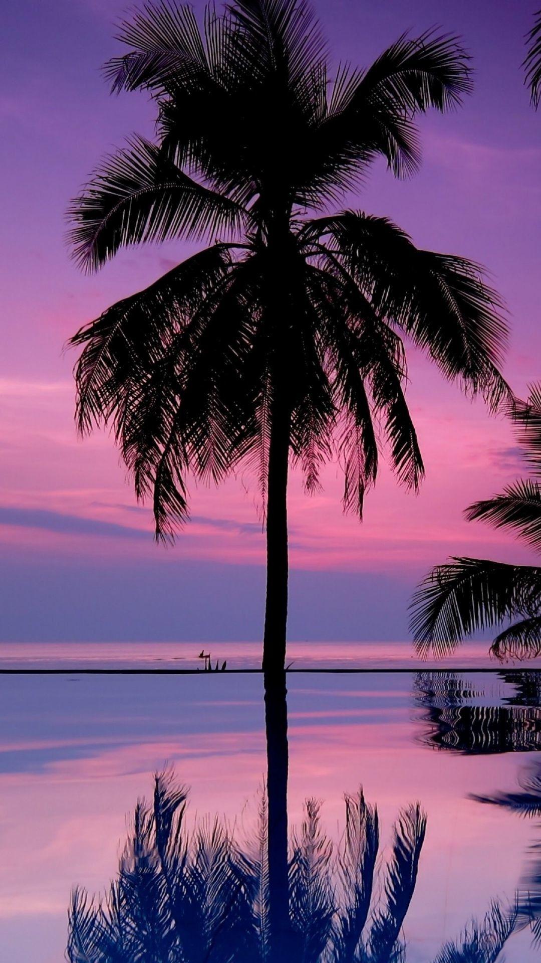 1080x1920 Purple Tree Wallpaper