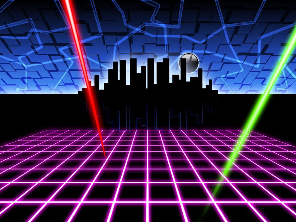 1024x768 Neon 80's Wallpaper