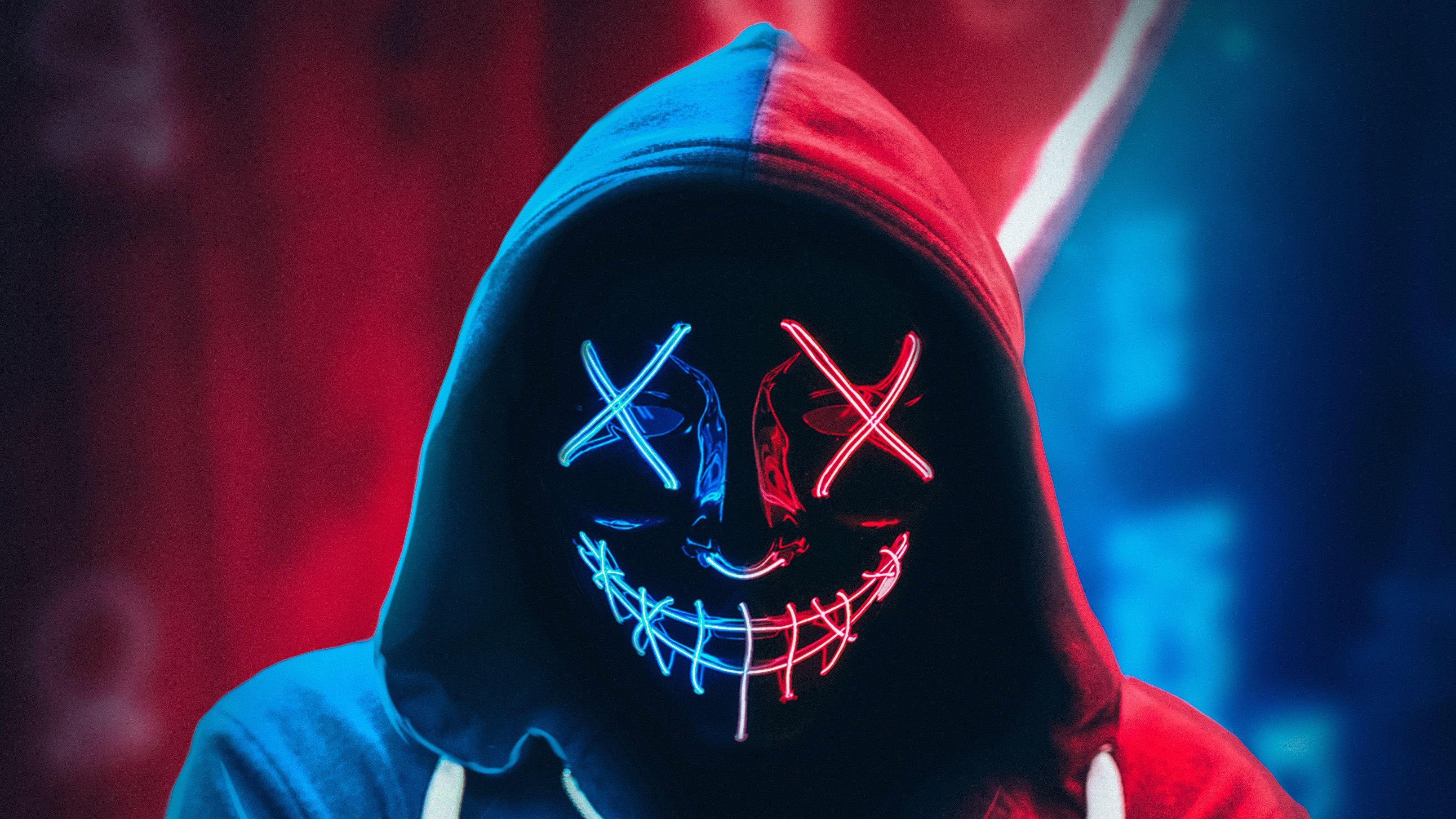 Neon Mask Wallpapers Top Free Neon Mask Backgrounds