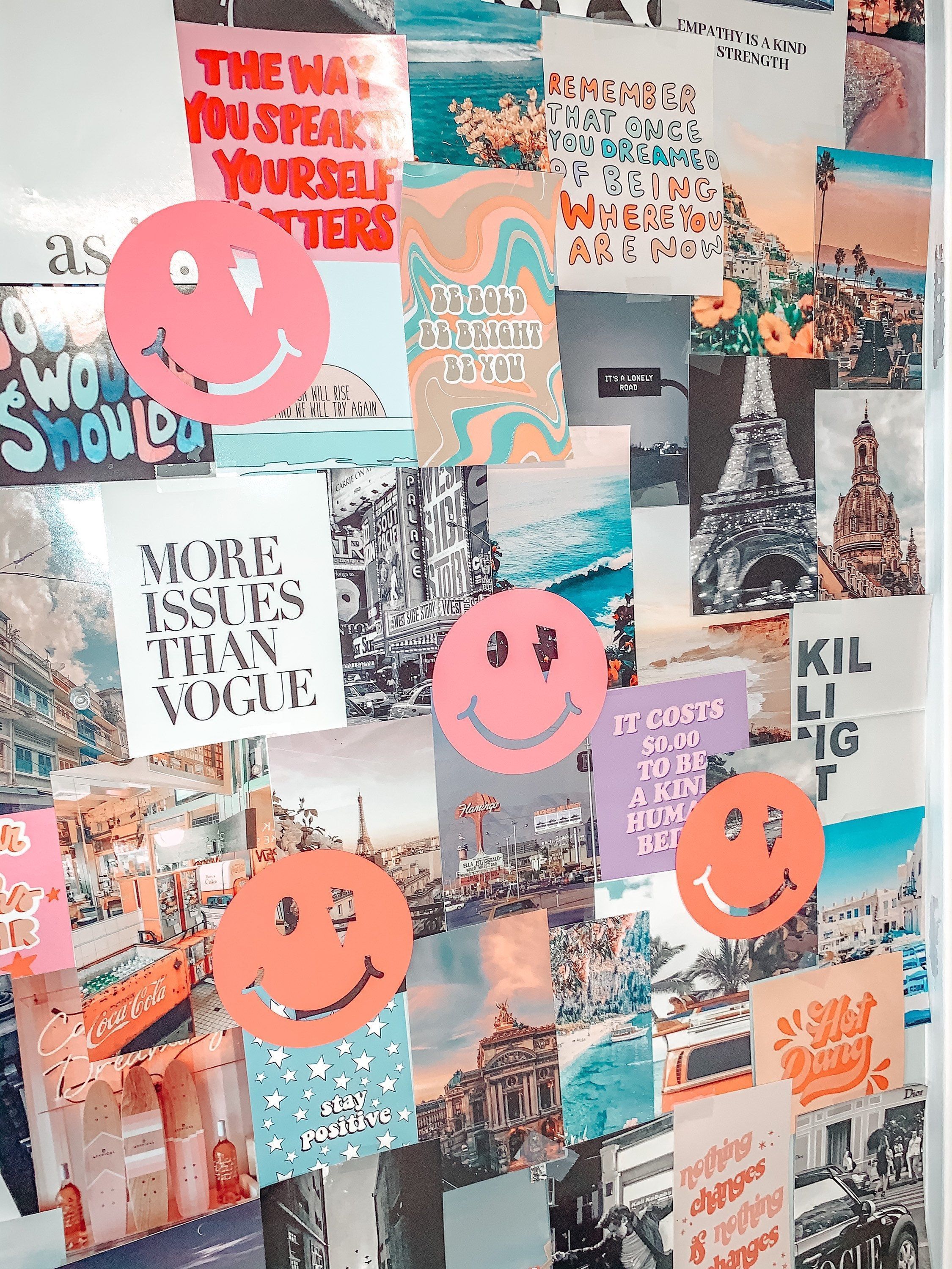 2250x3000 Pink Smiley Face Preppy Room Decor