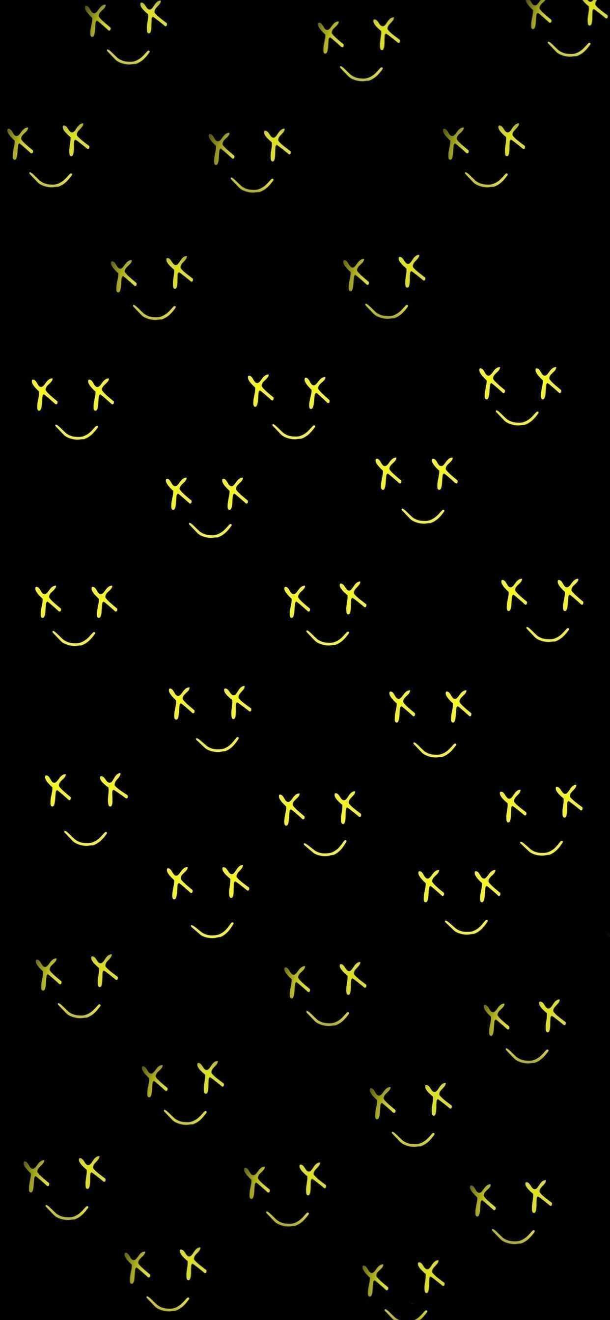 1242x2688 Smiley face pattern Wallpaper Download