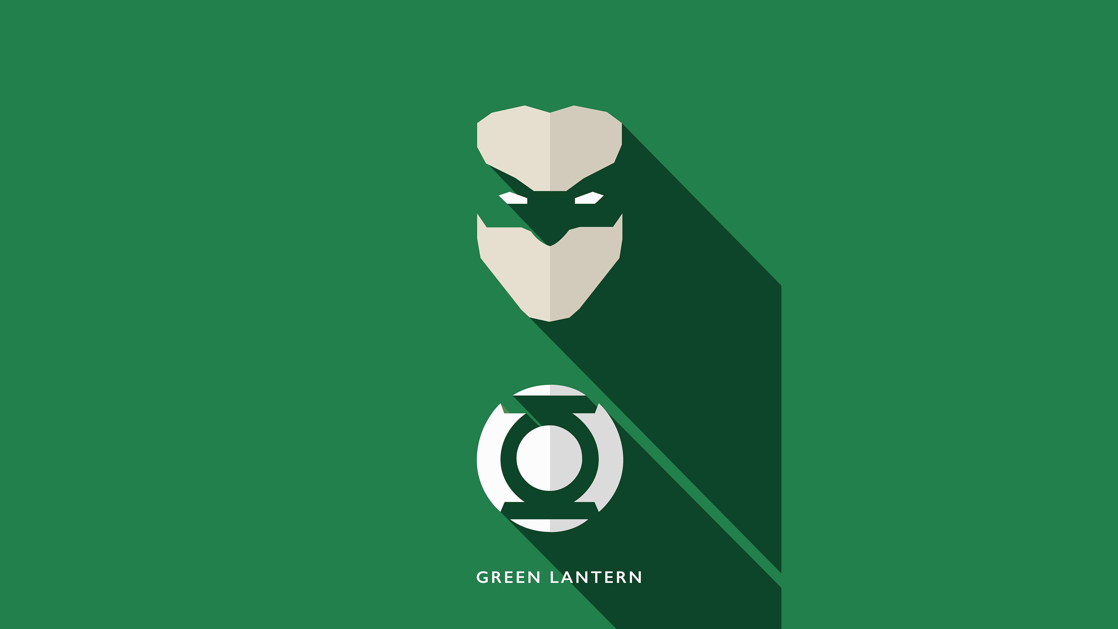 3840x2160 Green Lantern Minimalism 4k, HD Superheroes, 4k Wallpaper