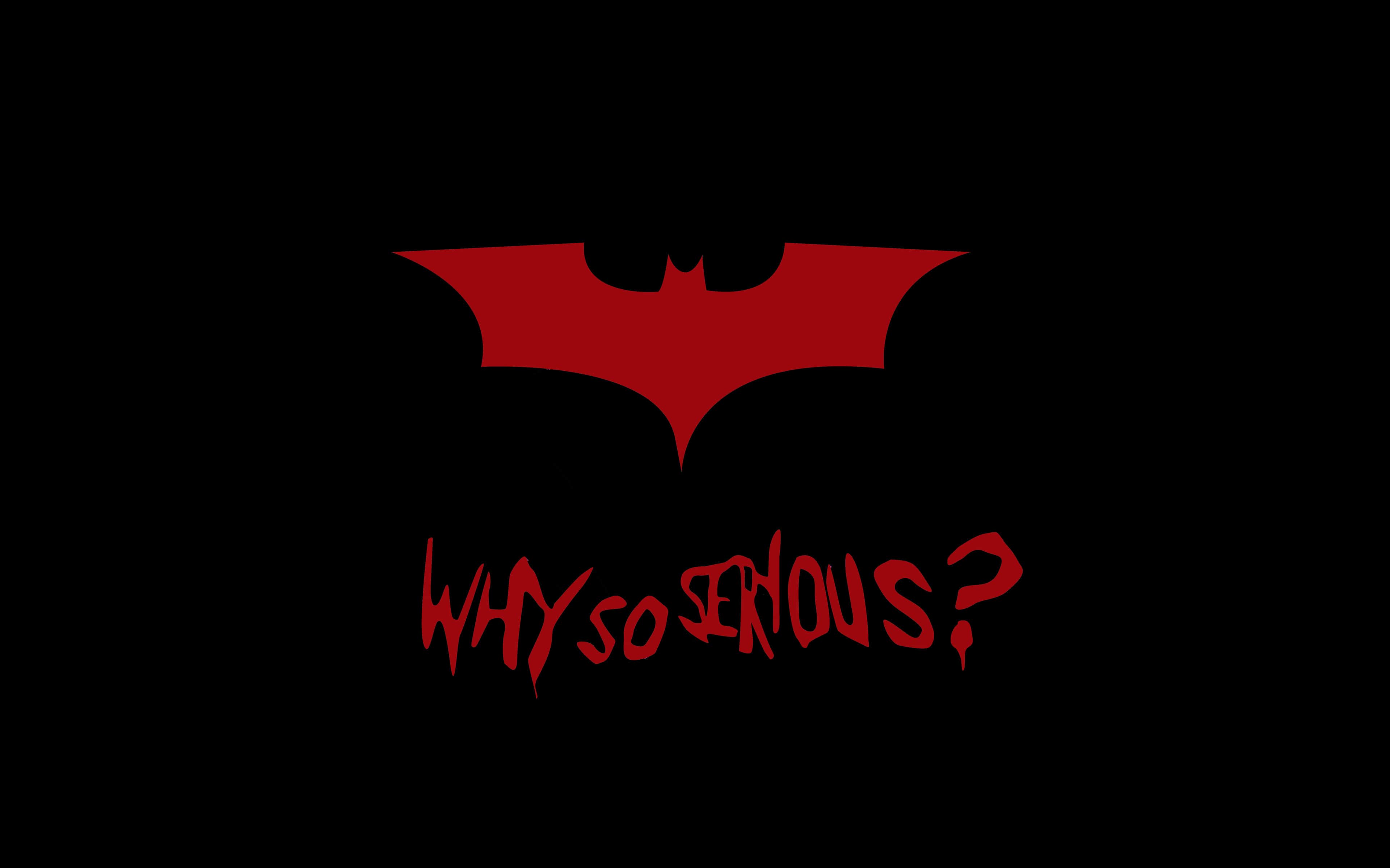 3840x2400 Why So Serious Joker Batman Cool Logo hình nền