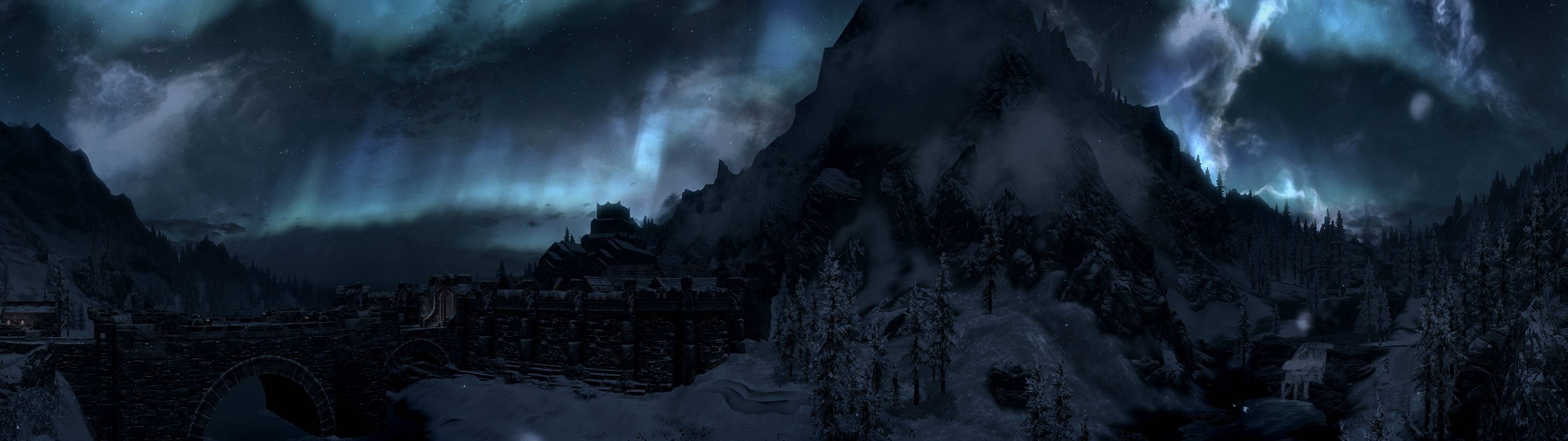 3840x1080 the elder scrolls v skyrim wallpaper