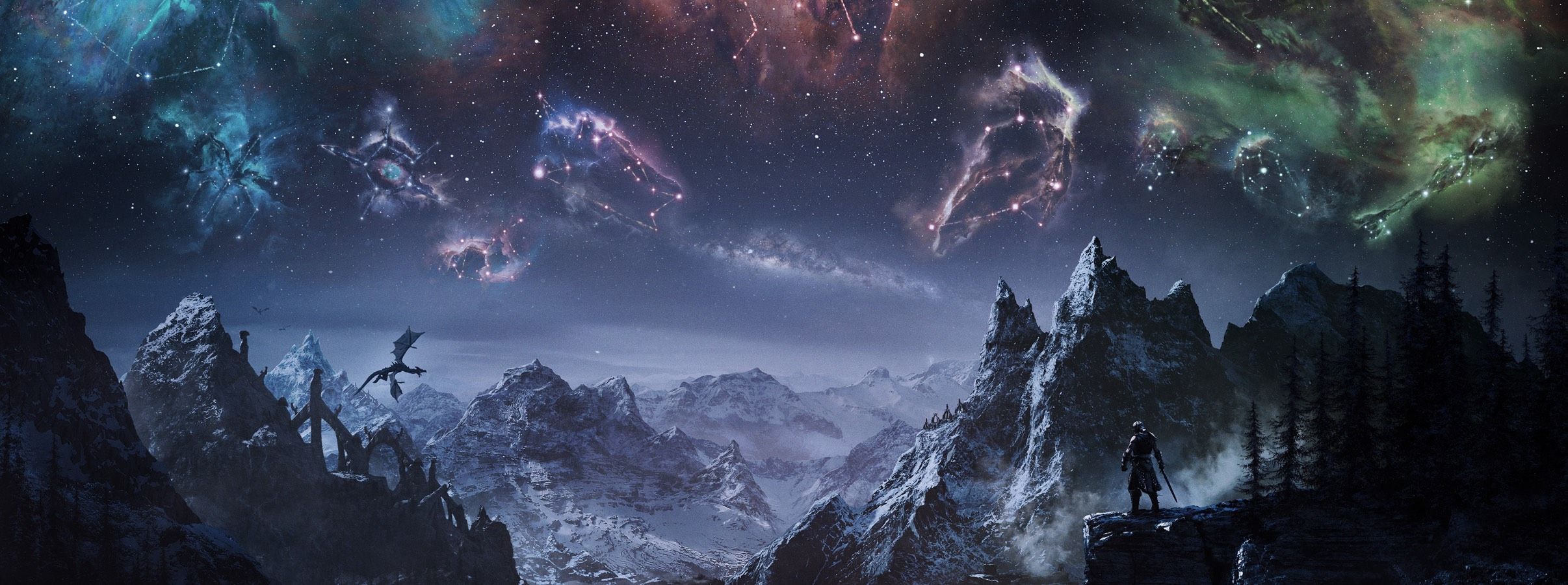 2412x900 The Elder Scrolls