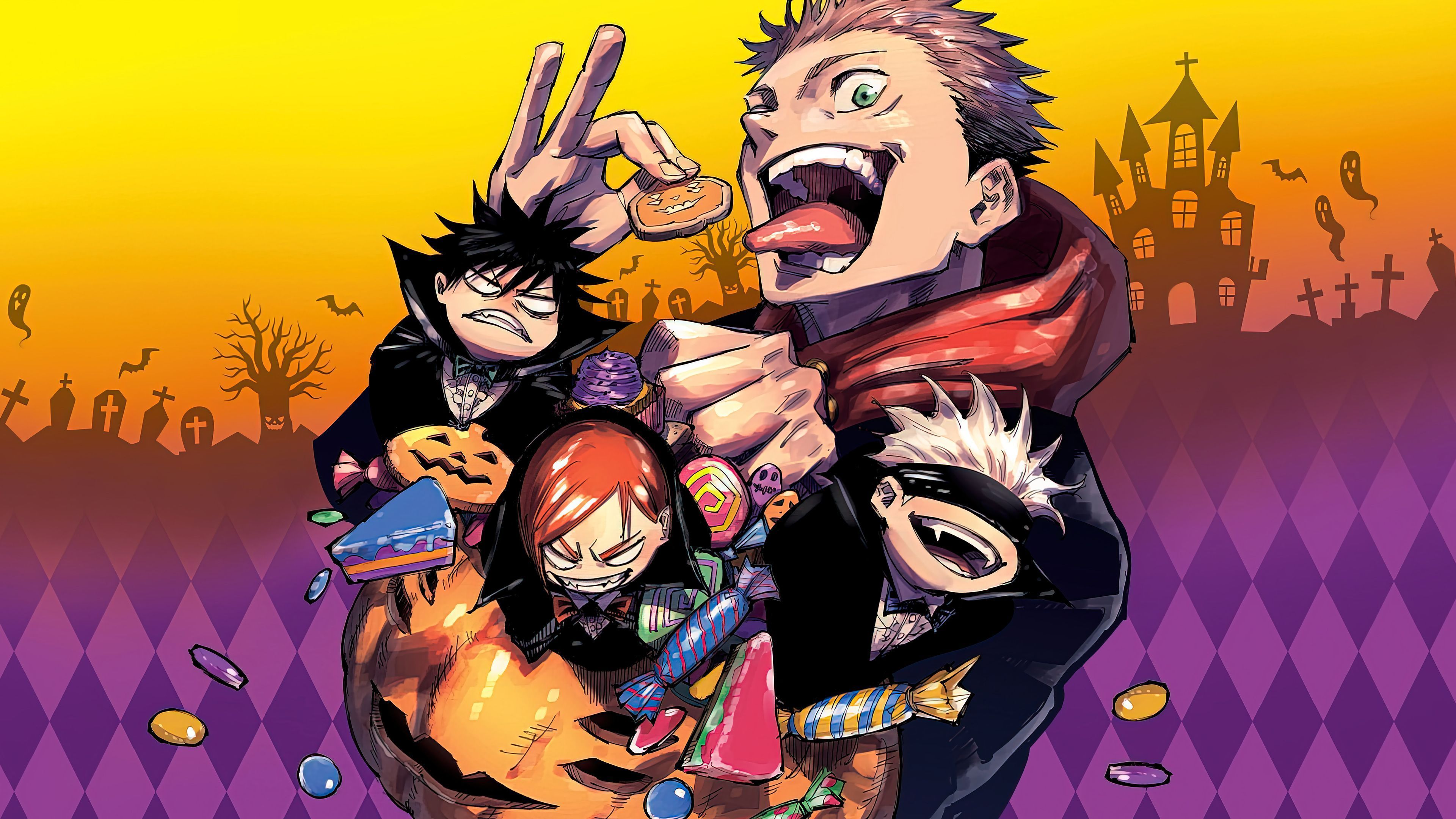 3840x2160 Jujutsu Kaisen All Wallpaper