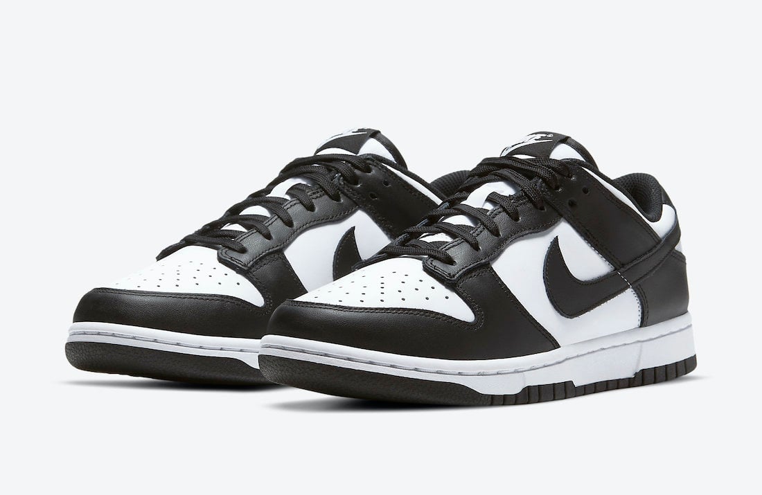 1100x715 Nike Dunk Low Panda White Black DD1391