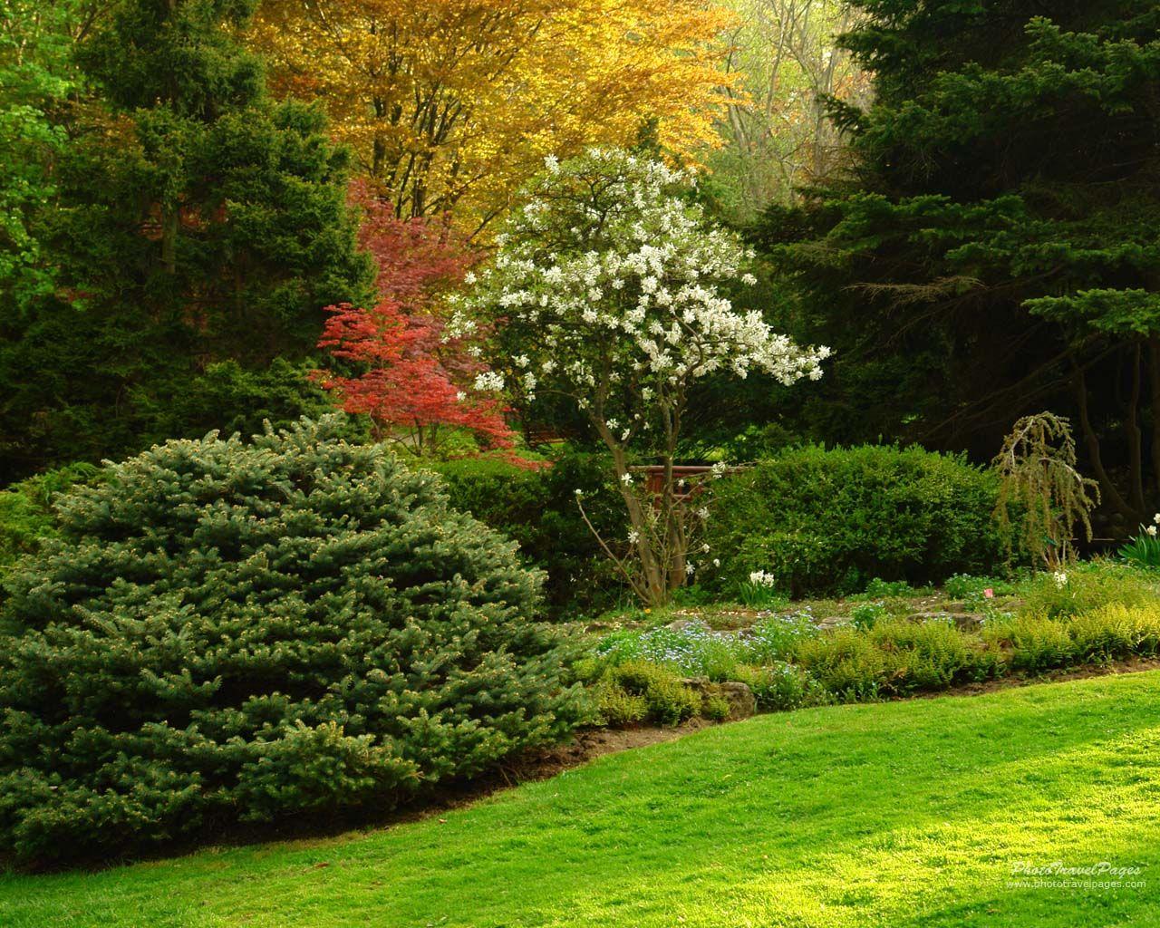1280x1024 Garden Wallpaper