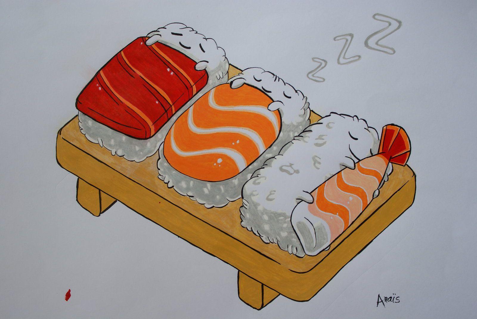 Cartoon Sushi Wallpapers - Top Free Cartoon Sushi Backgrounds