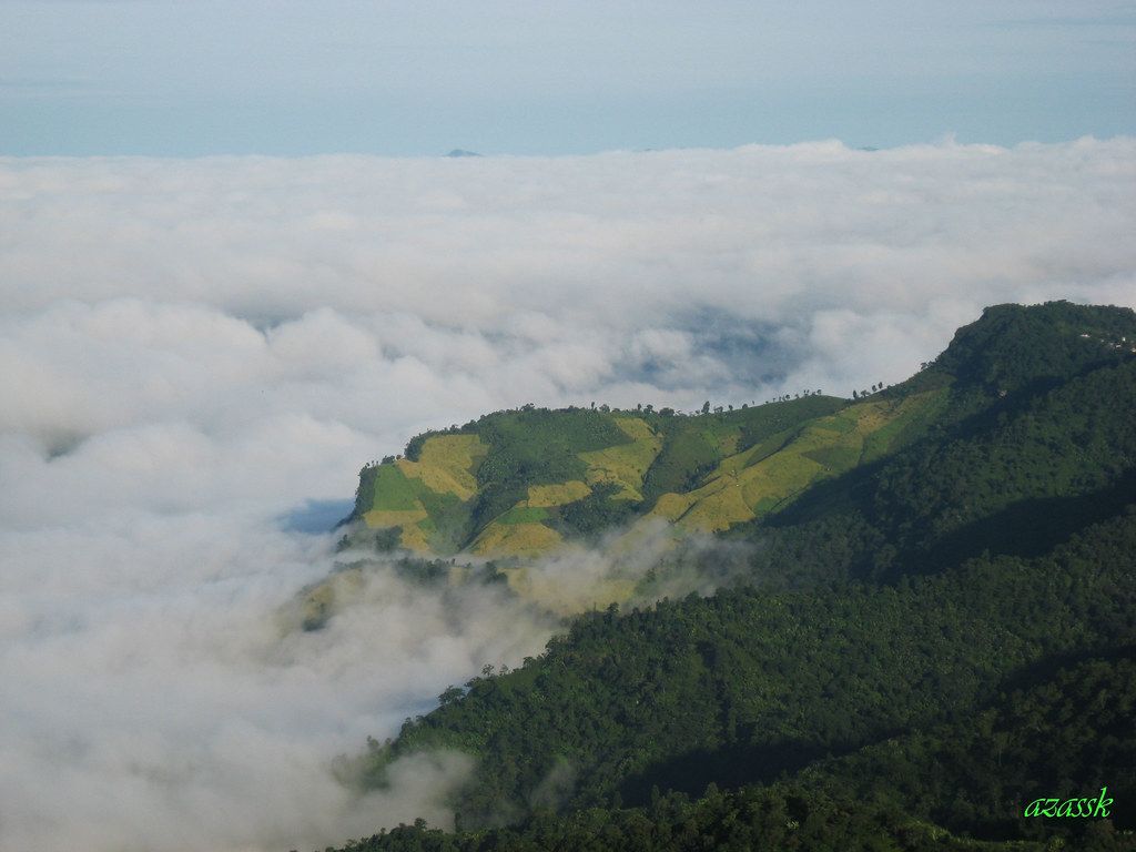 1024x768 mizoram landscape. Foggy landscape