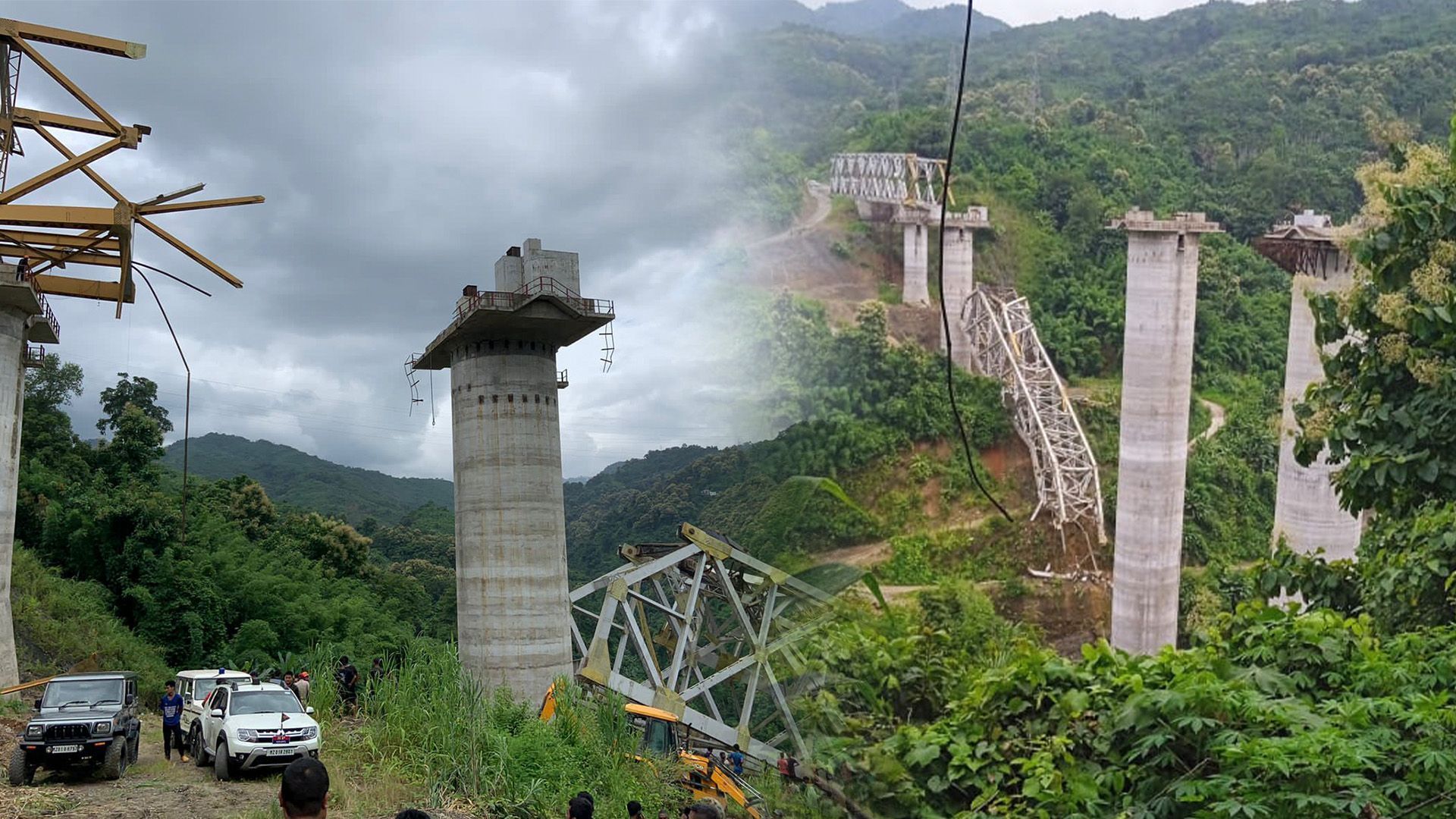 1920x1080 Mizoram rail bridge mishap mounts