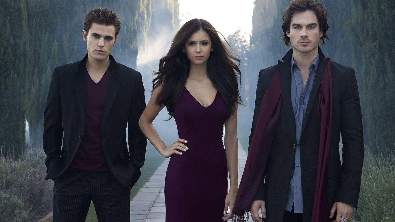 1366x768 Damon Salvatore Wallpaper