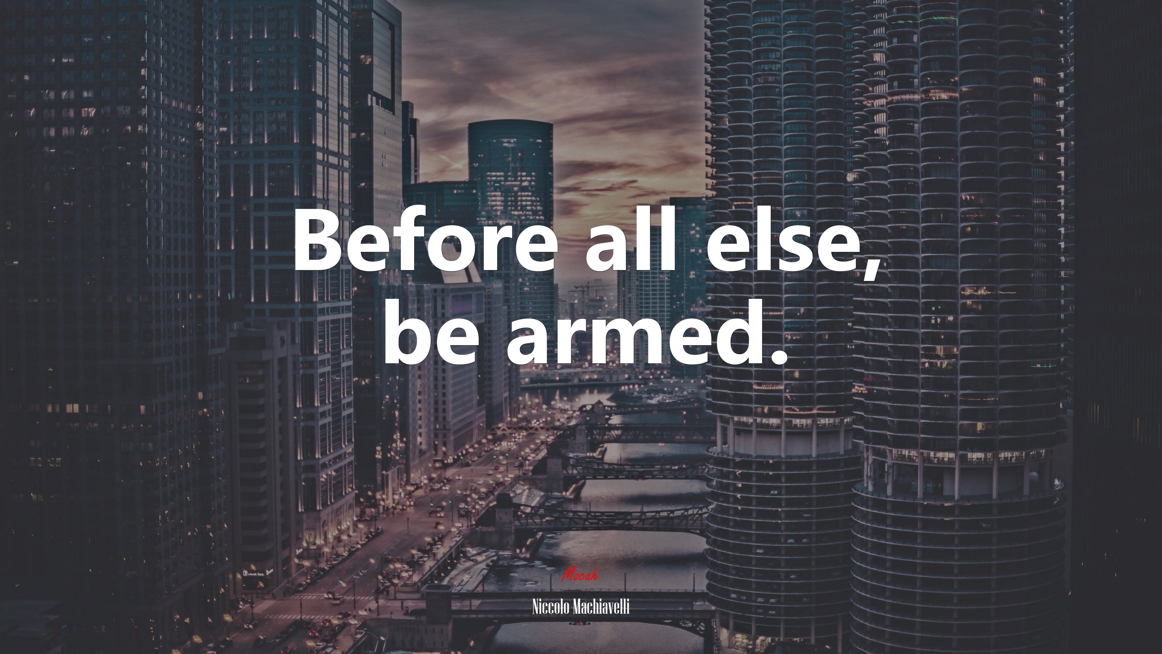 3840x2160 Machiavelli quote, HD Wallpaper