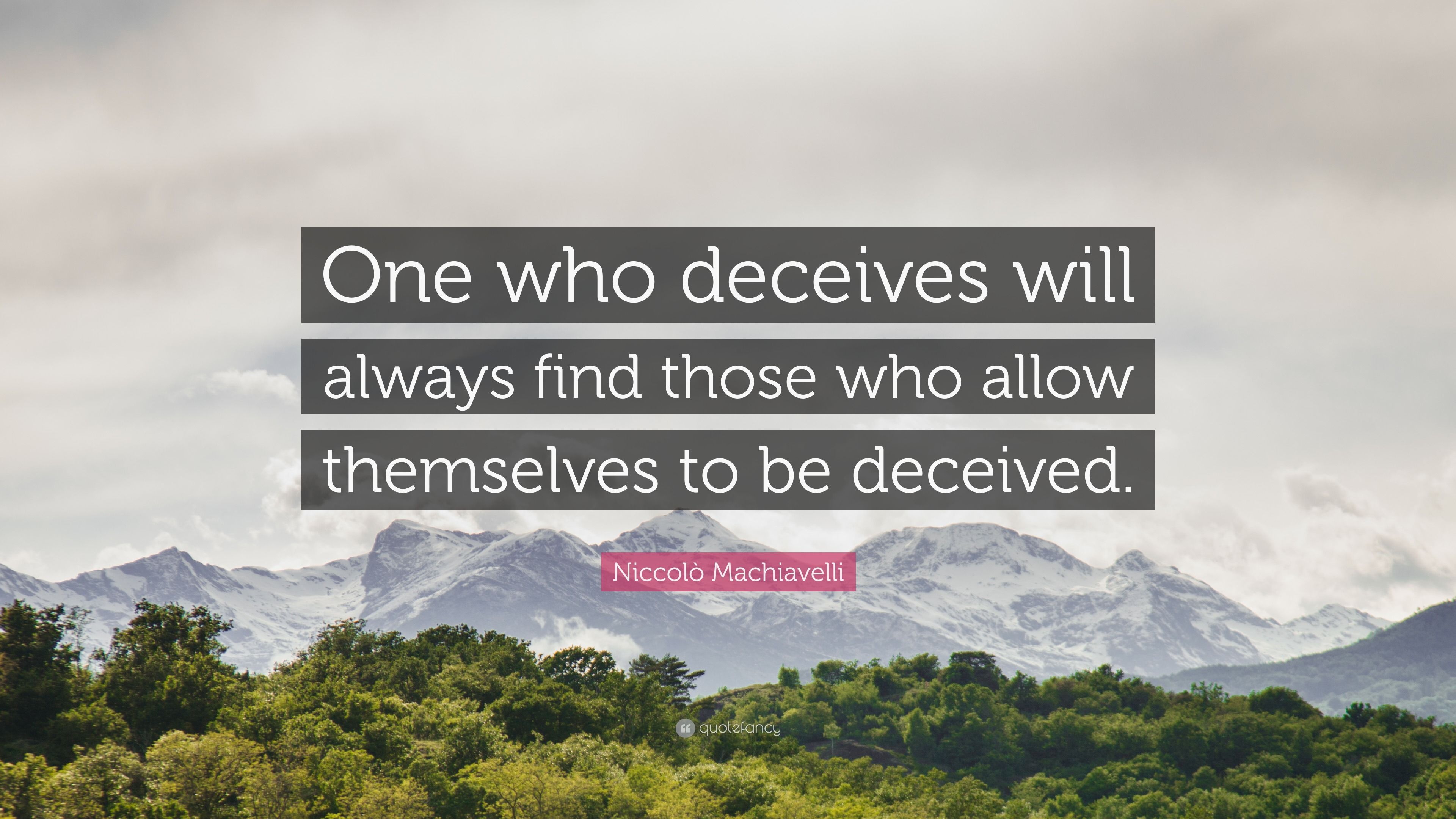 3840x2160 Niccolò Machiavelli Quote: “One who