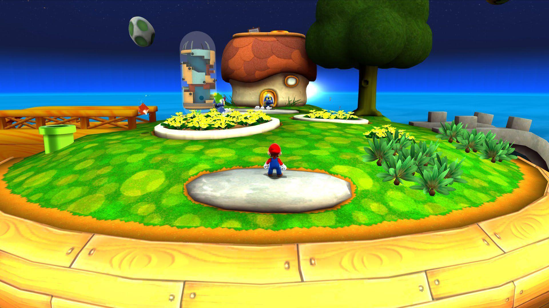 1920x1080 Mario In His Garden Mario Galaxy Wallpaper
