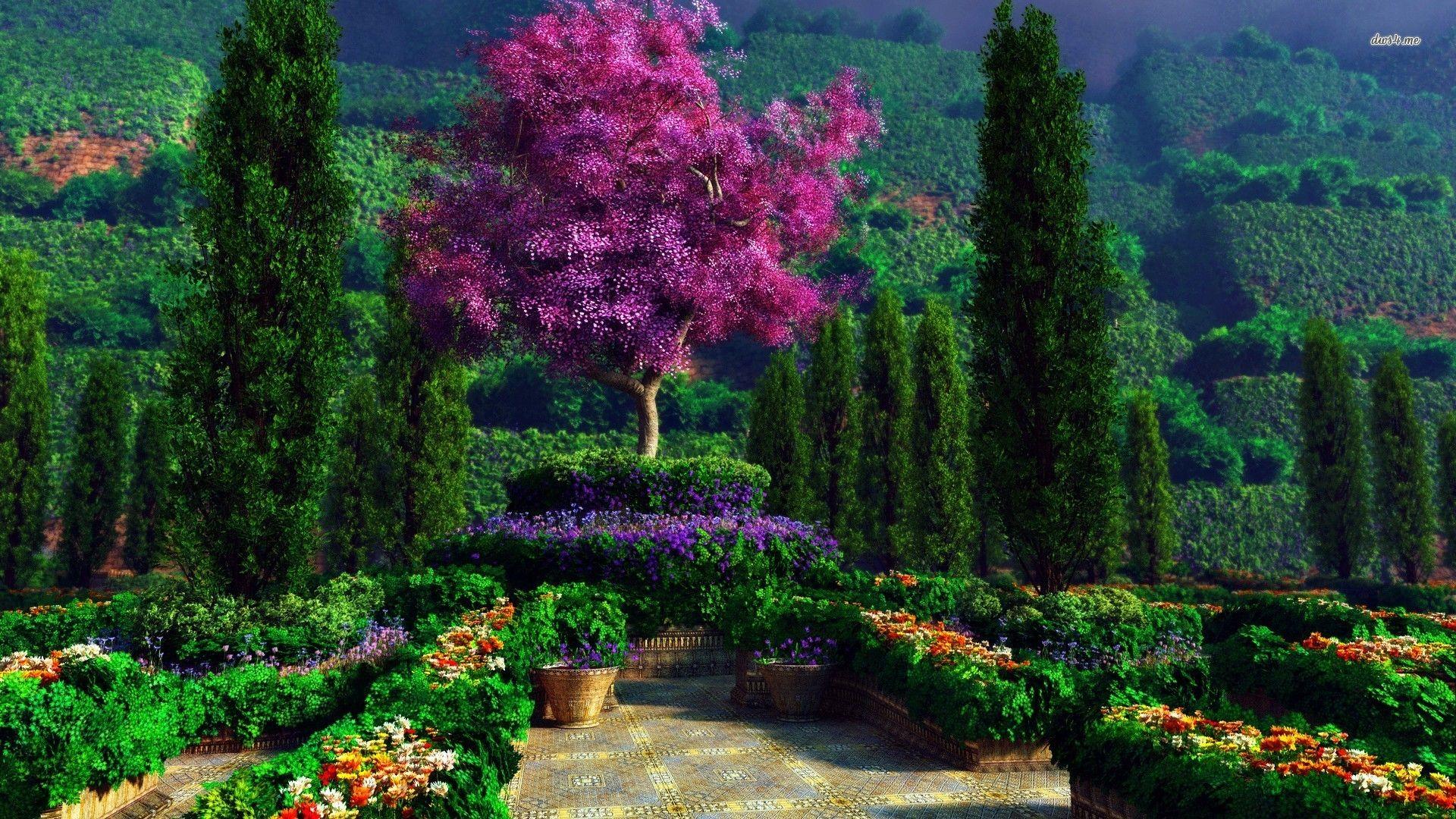 1920x1080 Garden Desktop Background