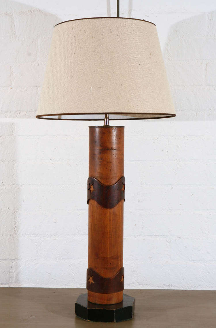 750x1136 Vintage Wallpaper Roller Lamp