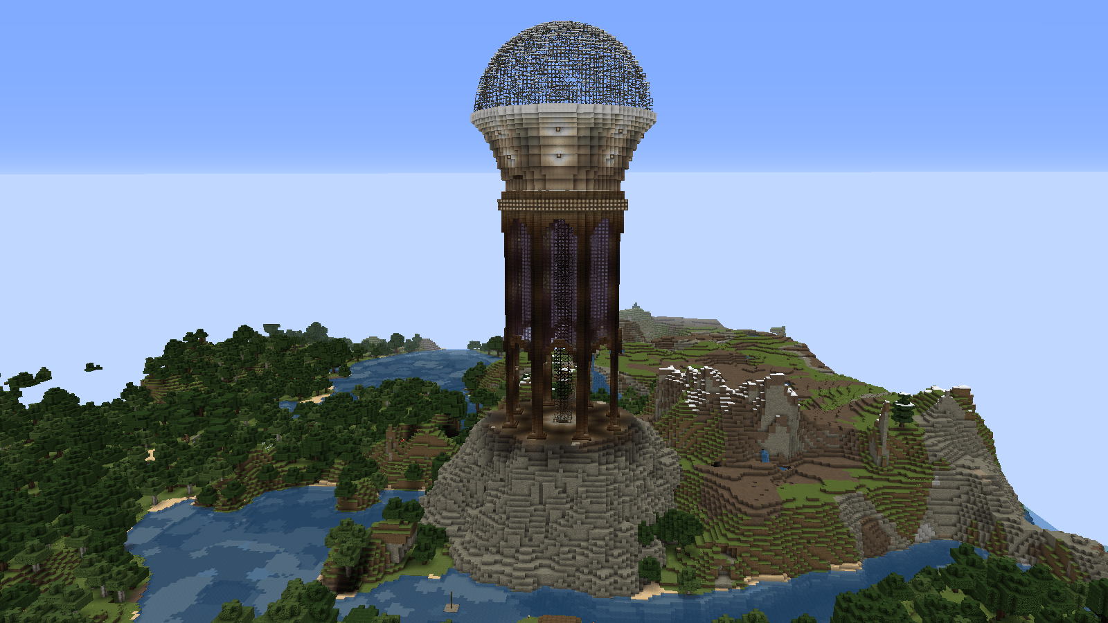 1600x900 Trying to beautify my Iron Golem farm