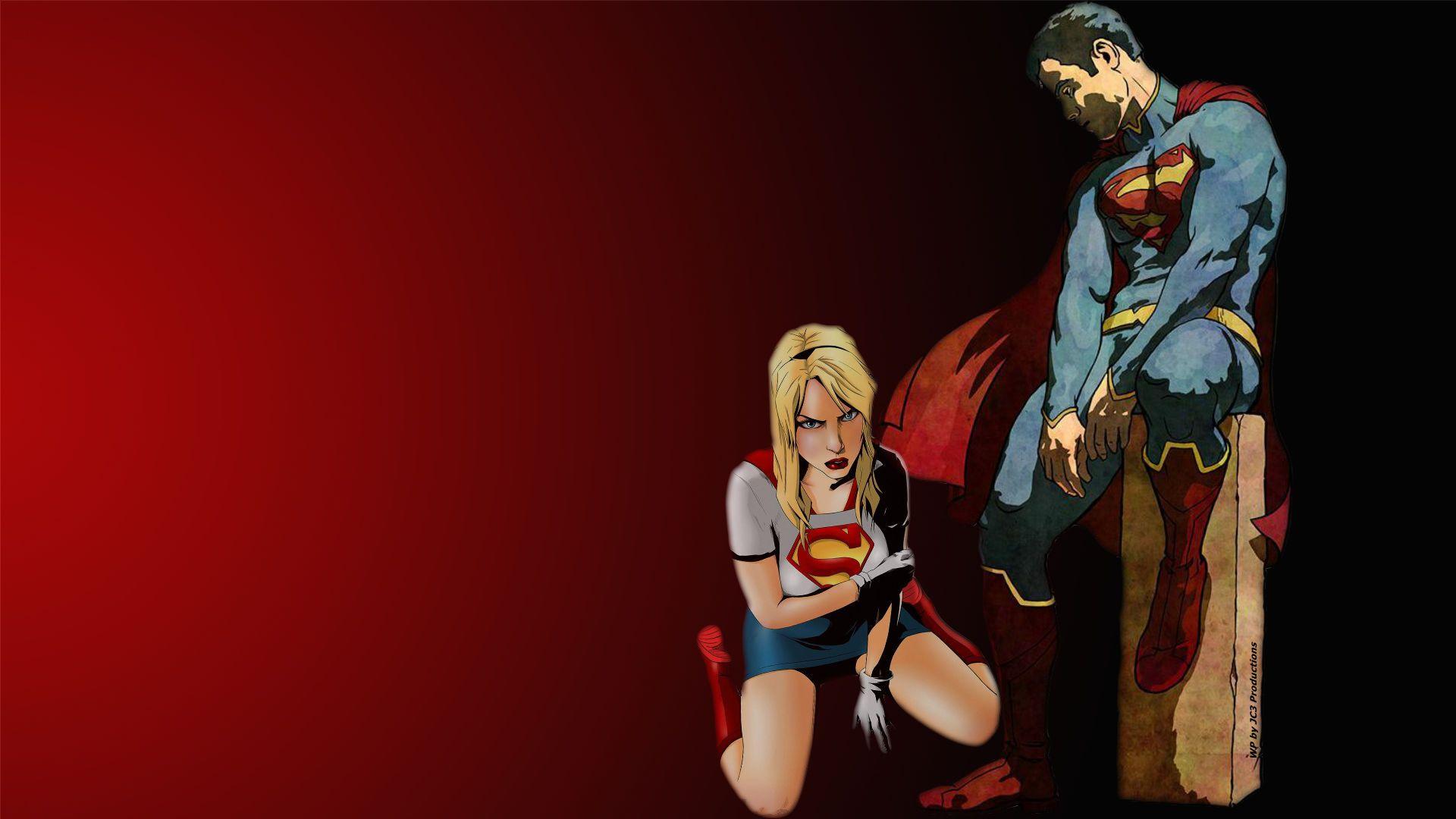 1920x1080 Superman and Supergirl Wallpaper Defeated Comics