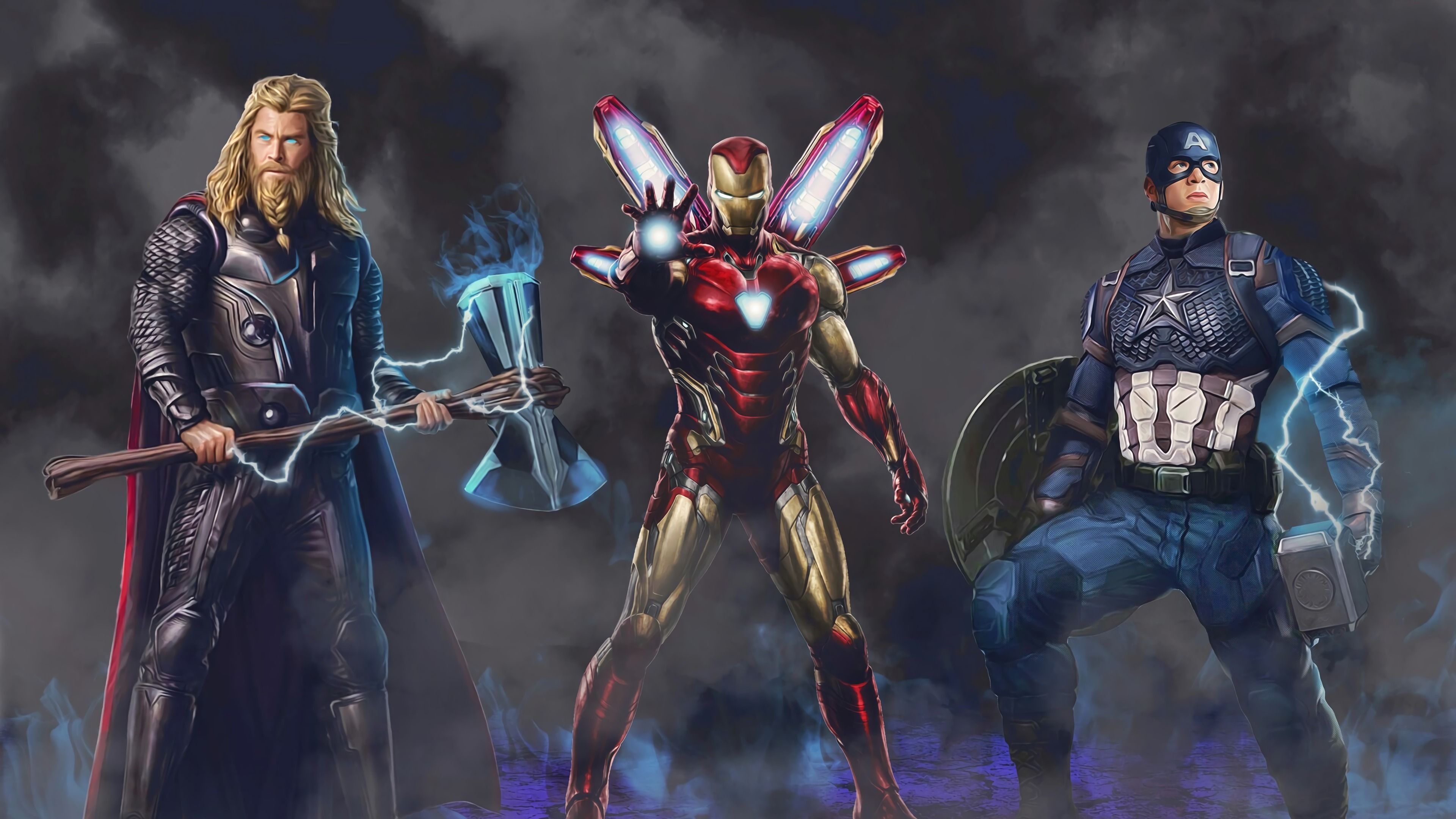 3840x2160 Iron Man Thor Wallpaper
