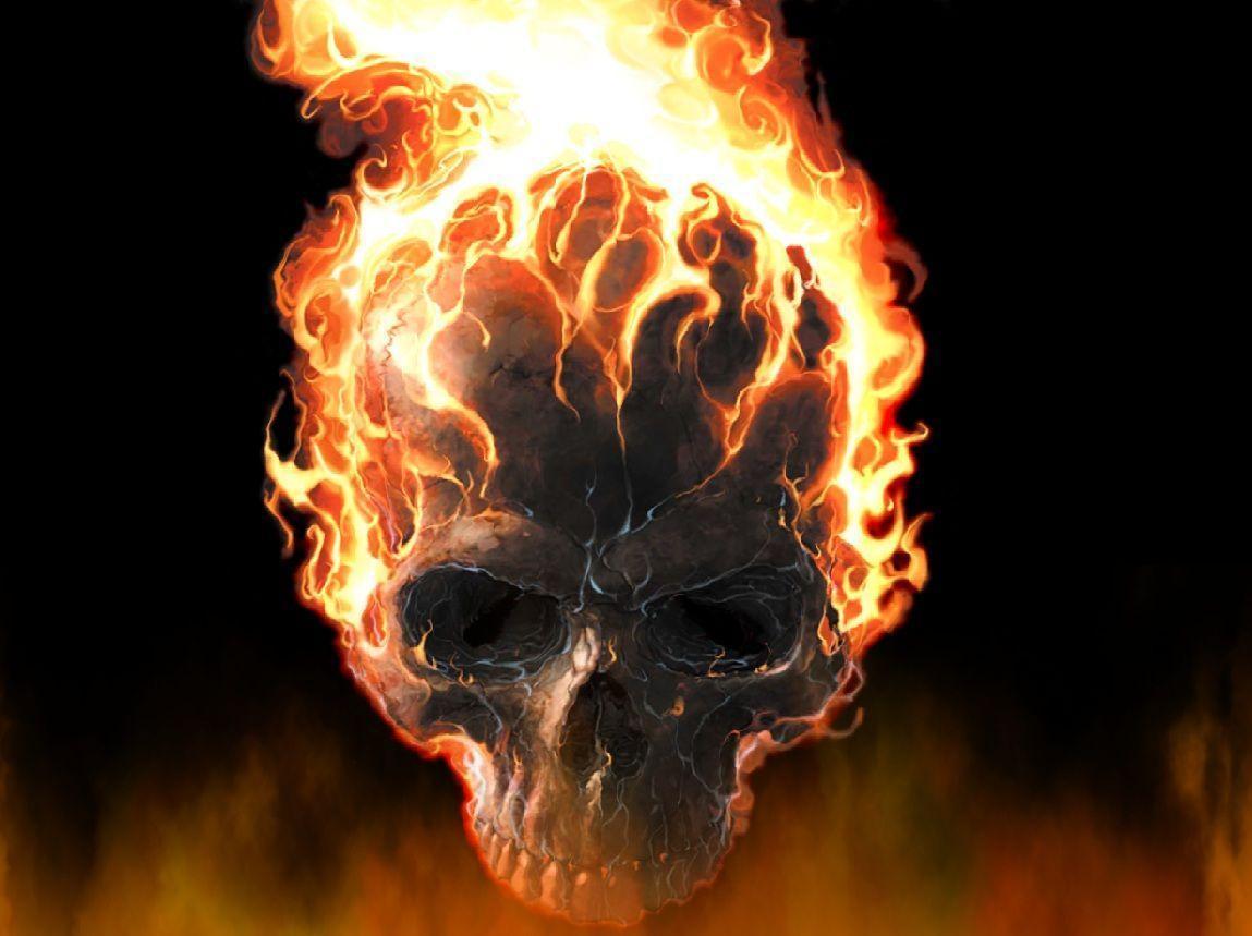 Fire Skull Wallpapers Top Free Fire Skull Backgrounds WallpaperAccess