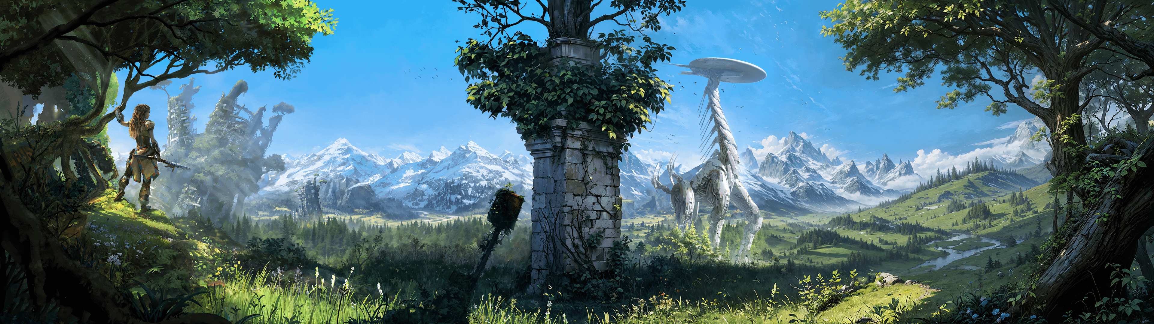 3840x1080 Horizon Zero Dawn Monitor