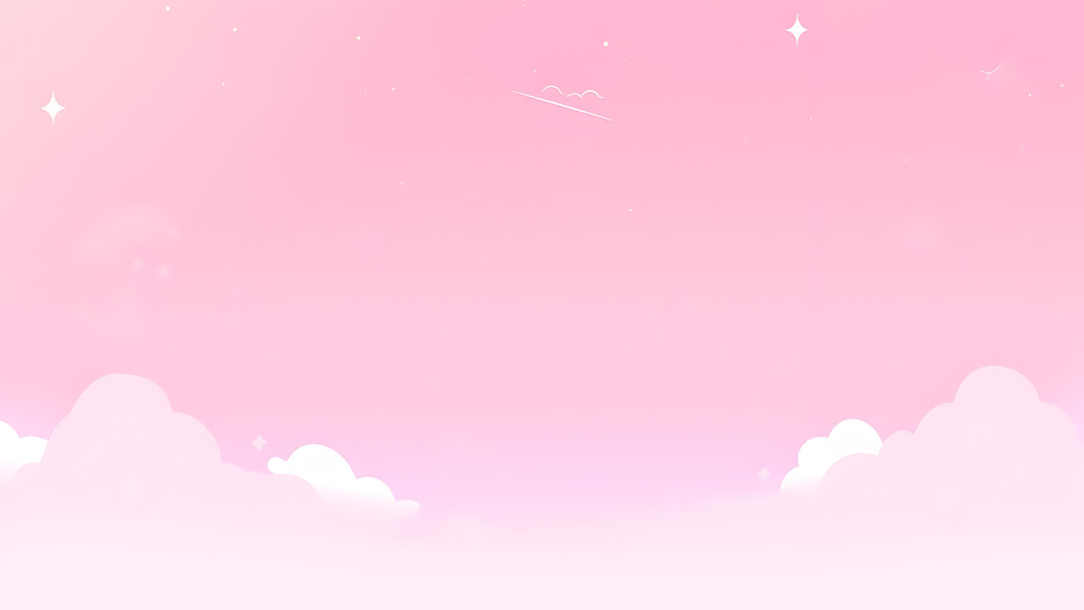 1536x864 Light Pink Clouds Desktop Wallpaper