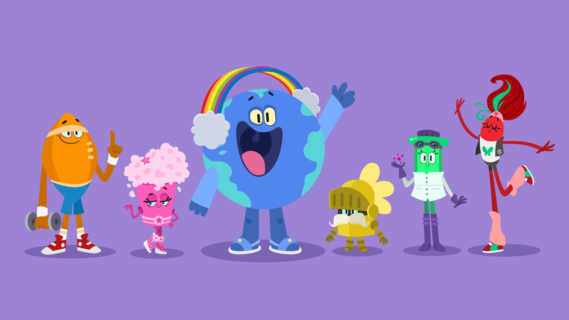 1920x1080 if triviatopia characters meet smiling