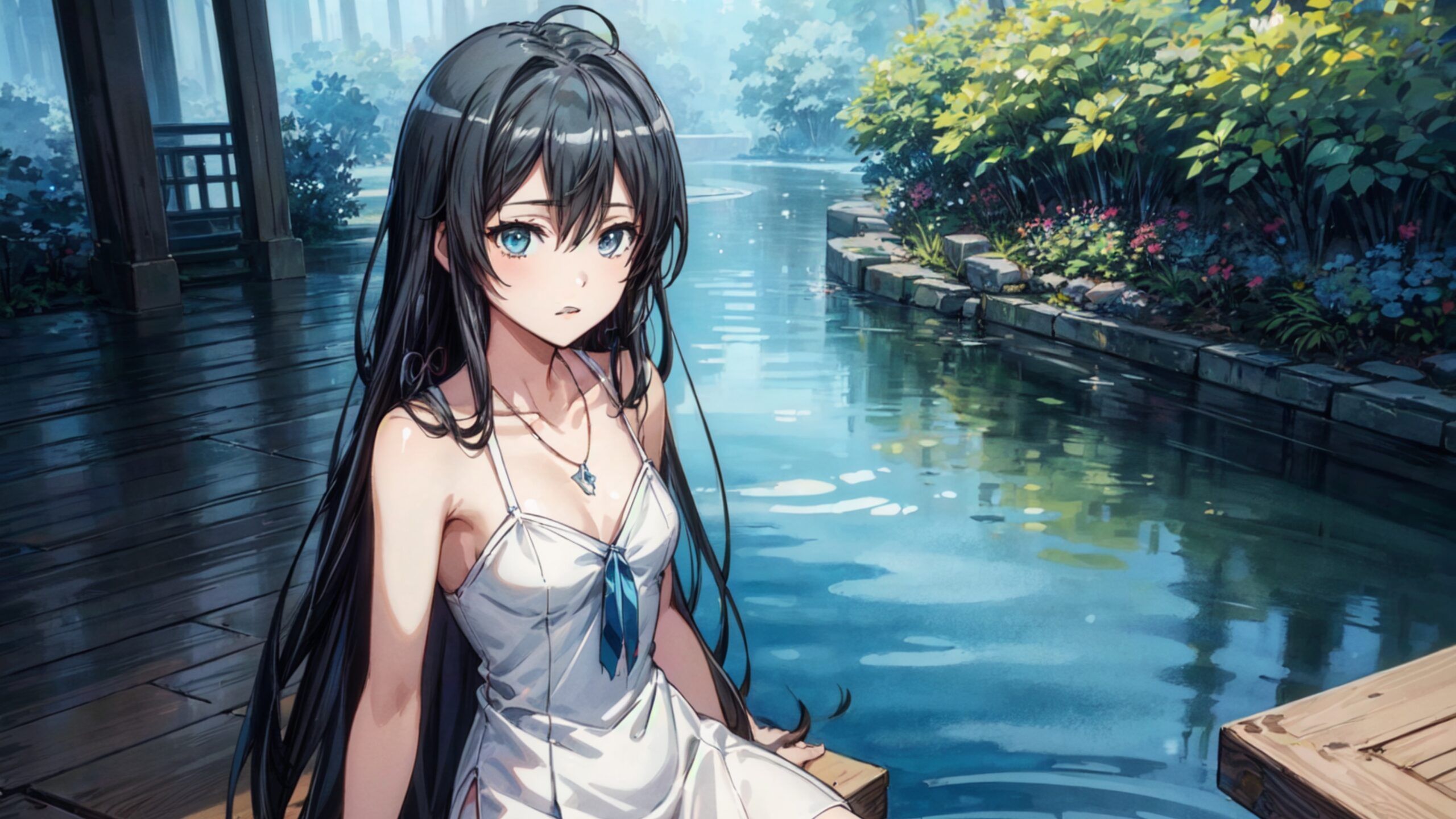 2560x1440 Beautiful Anime Girl Wallpaper