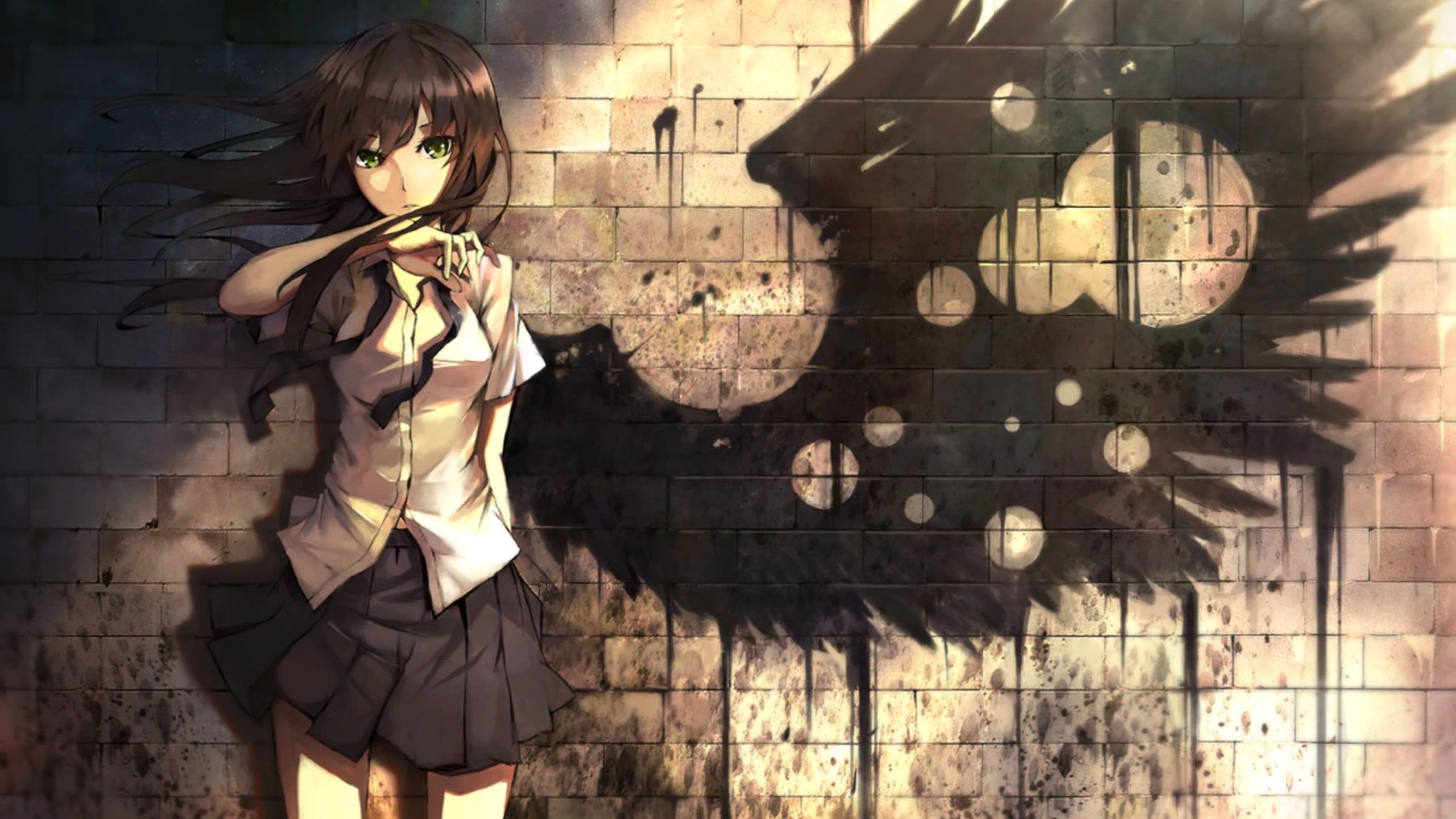 2560x1440 px anime Anime Girls brunette