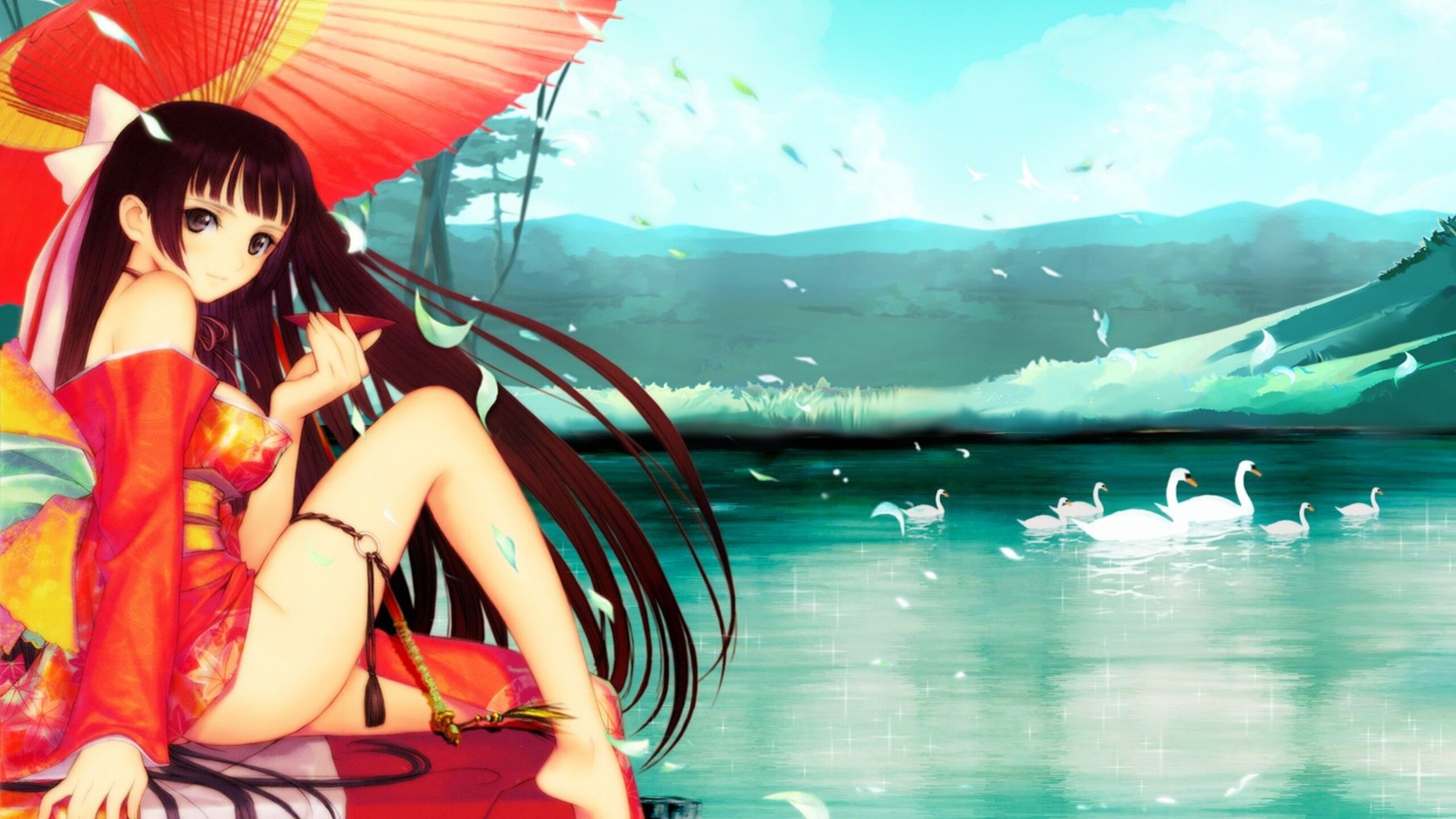 2560x1440 Hentai Anime Girl 1440P
