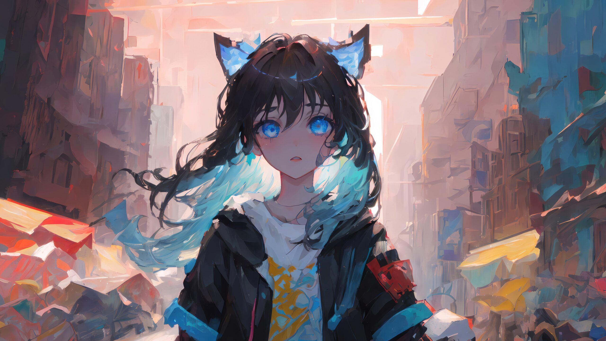 2560x1440 Best Cute Anime Girl Wallpaper